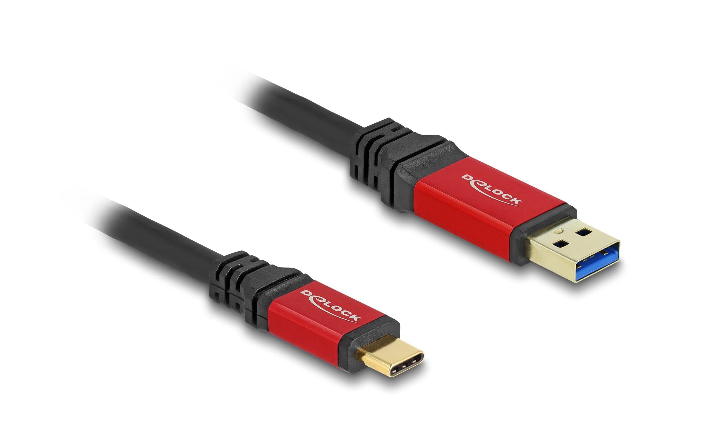 Delock USB-Kabel 10 Gbps USB A - USB C 2 m