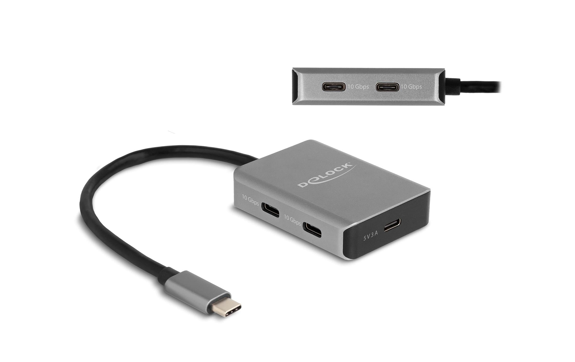 Delock USB-Hub 4 Port USB-C 10 Gbps