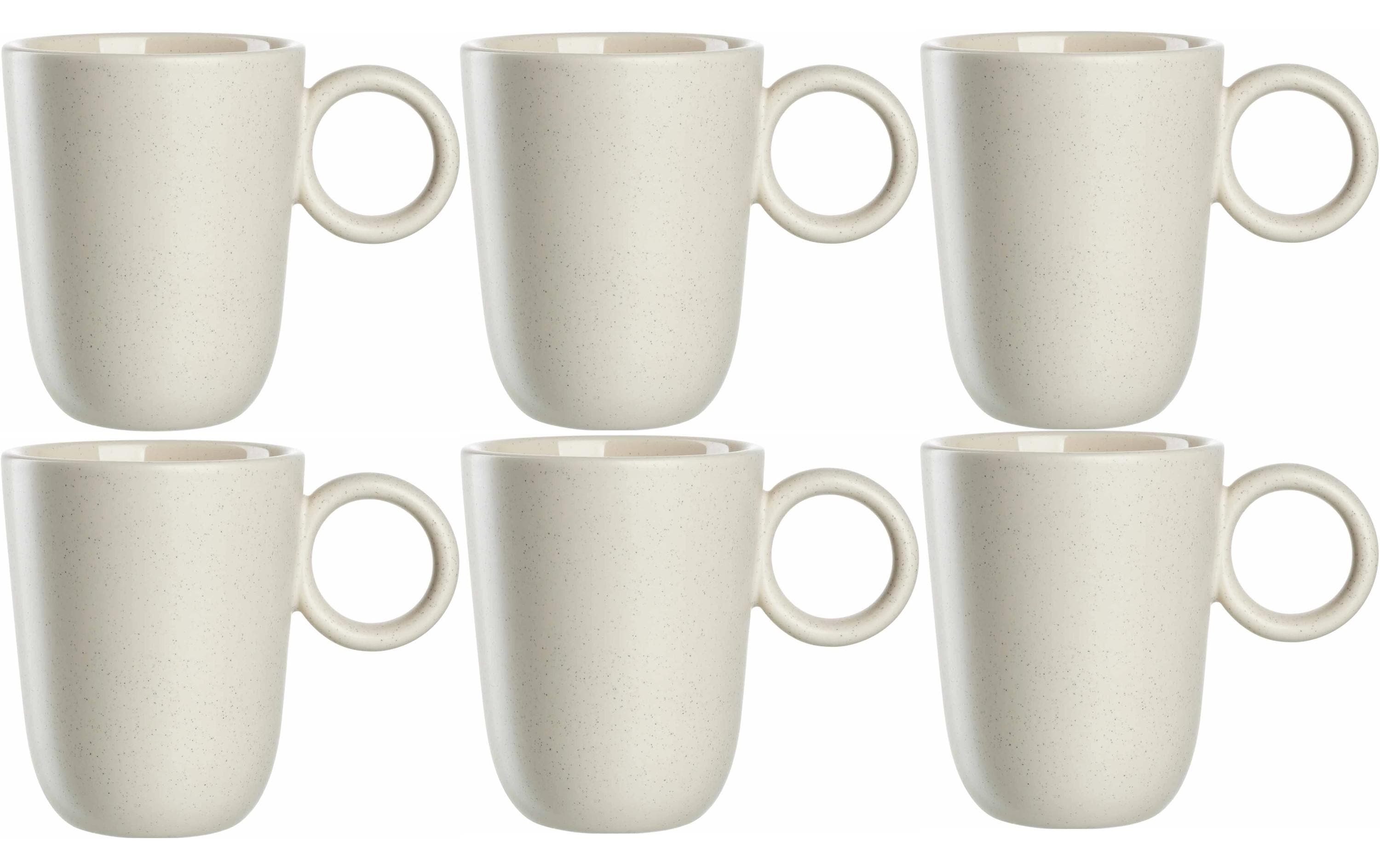 Leonardo Kaffeetasse Roma 400 ml, 6 Stück, Weiss