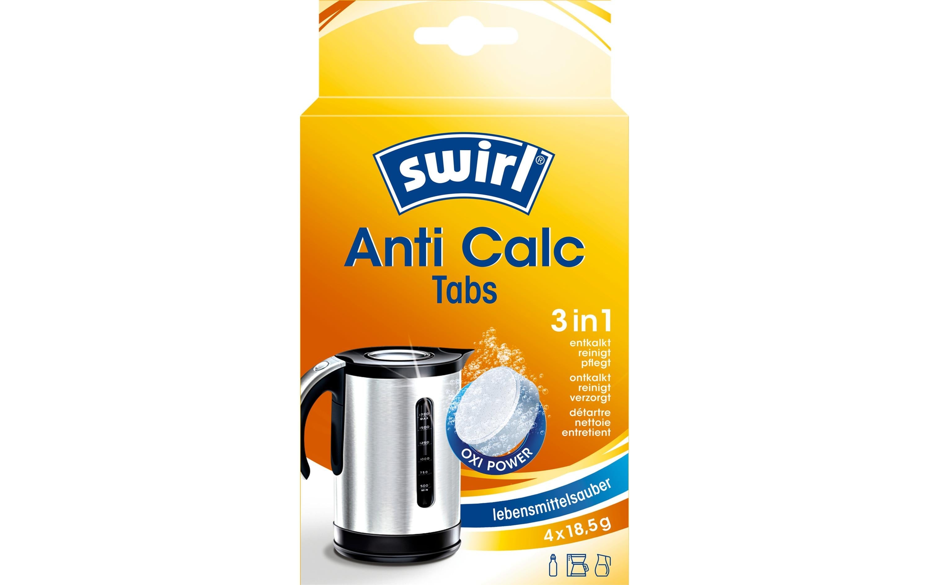 Swirl Entkalkungsmittel Anti Calc Tabs 4 Stück
