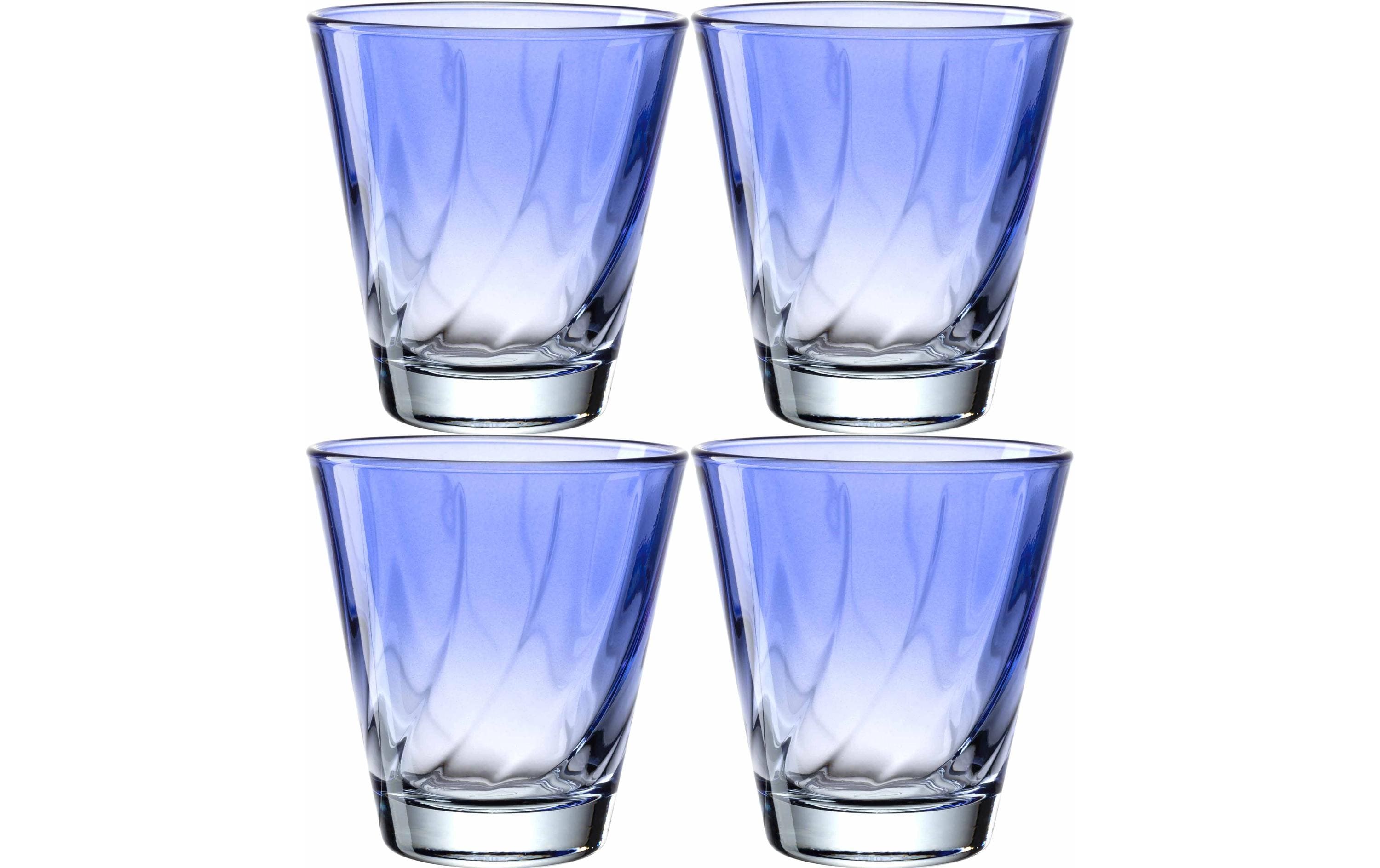 Leonardo Trinkglas Twist 215 ml, 4 Stück, Blau