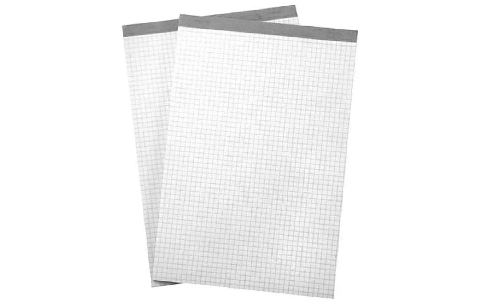 Büroline Notizblock A7, 4 mm kariert, 4 Stück