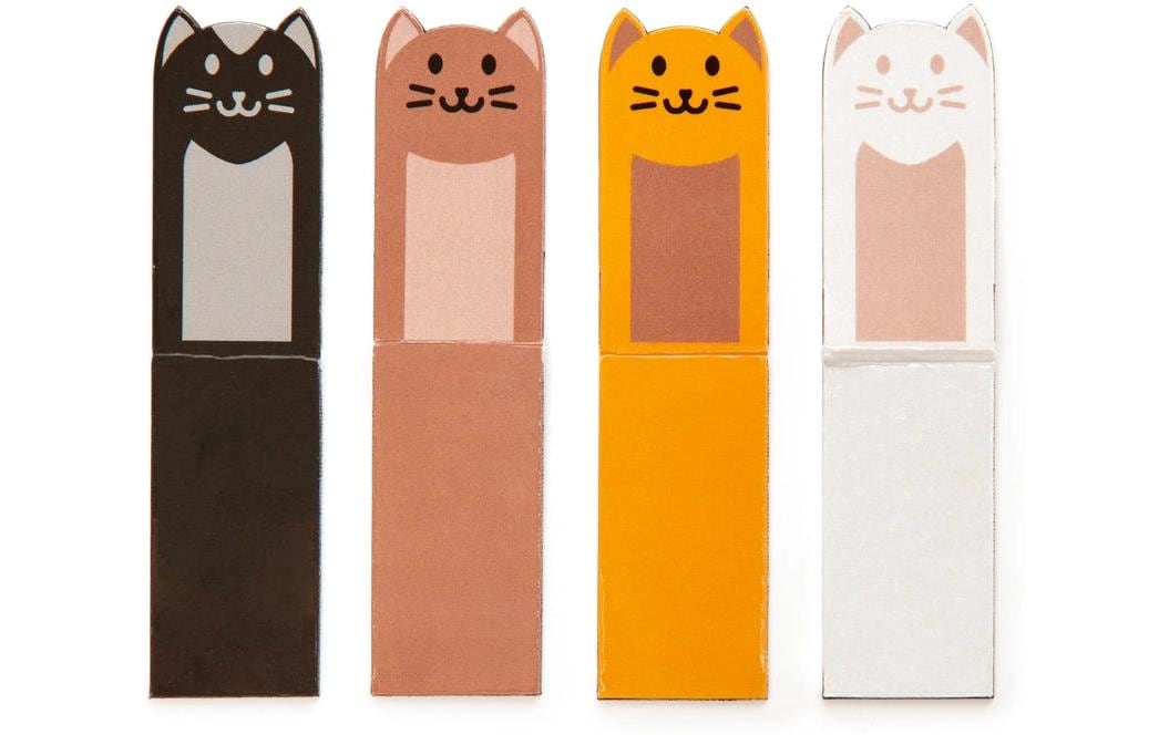 Kikkerland Lesezeichen Katzen 4 Magnete