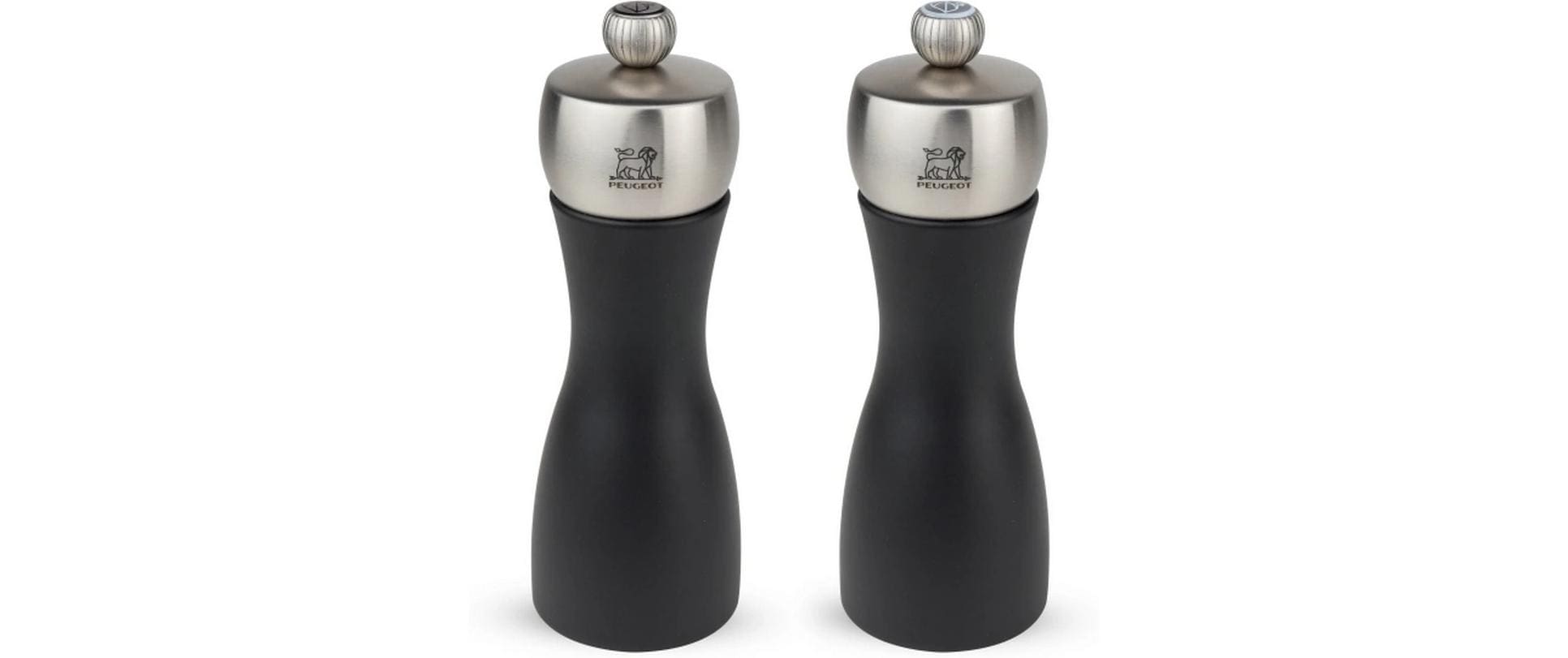 Peugeot Gewürzmühle Fidji Duo 15 cm, Schwarz/Silber
