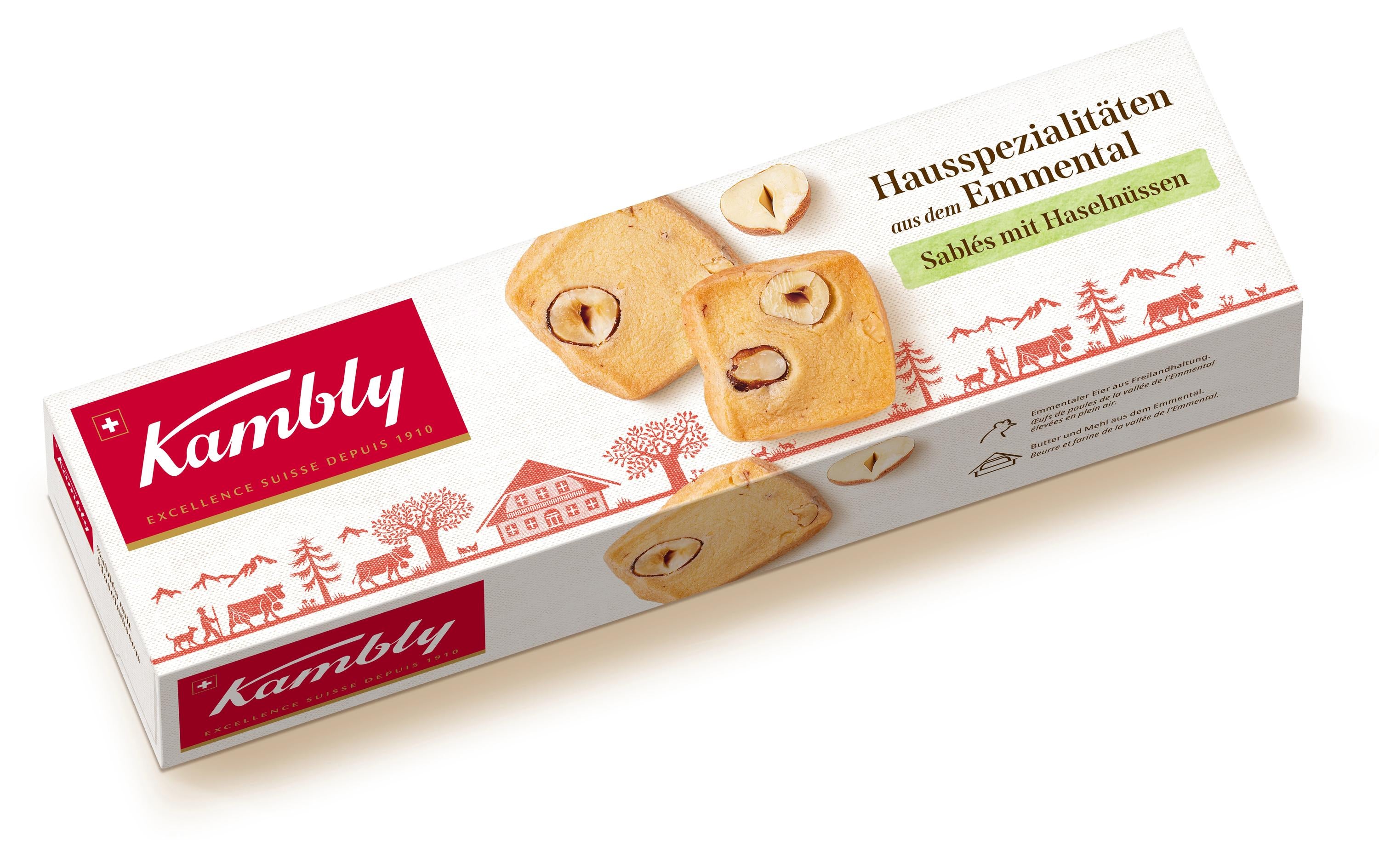 Kambly Guetzli Sablés mit Haselnüssen Haselnuss 90 g