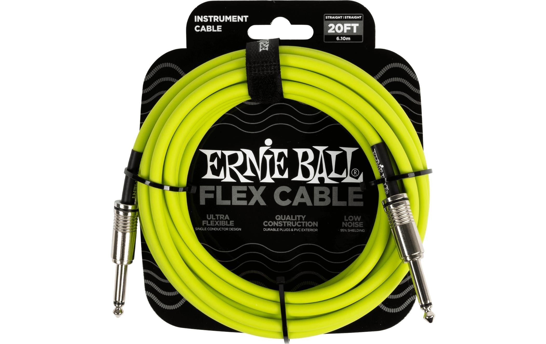 Ernie Ball Instrumentenkabel Flex 6419 – 6.09 m, Grün