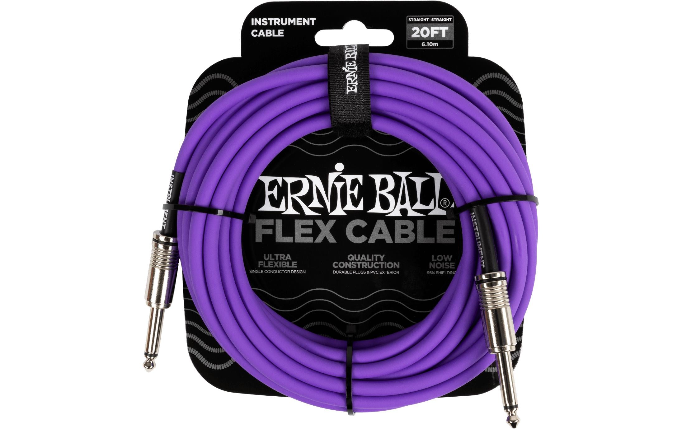Ernie Ball Instrumentenkabel Flex 6420 – 6.09 m, Purpur