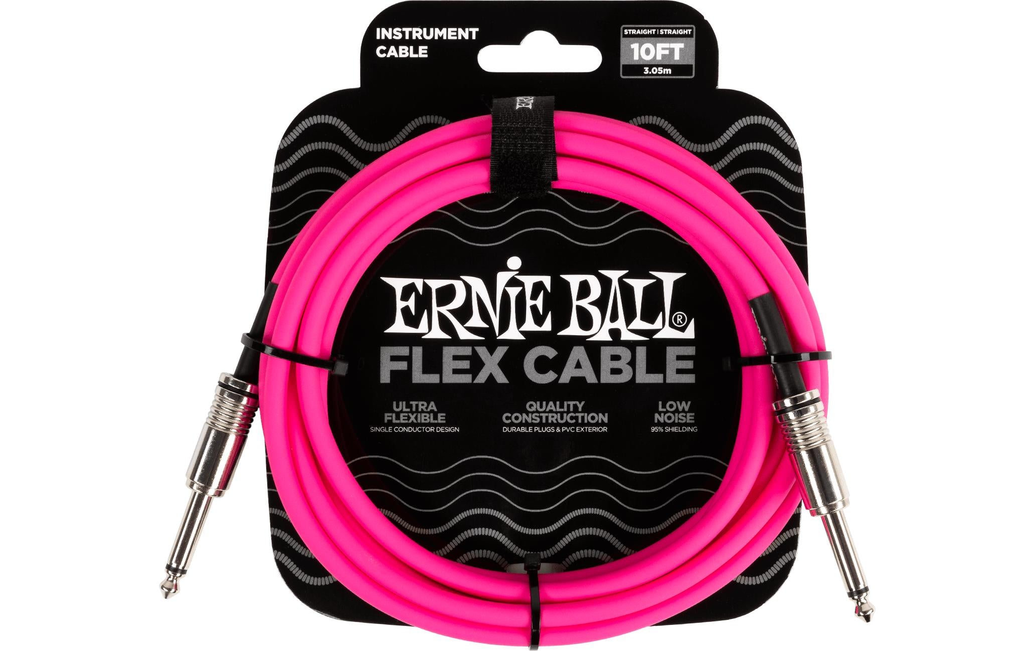 Ernie Ball Instrumentenkabel Flex 6413 – 3.05 m, Pink