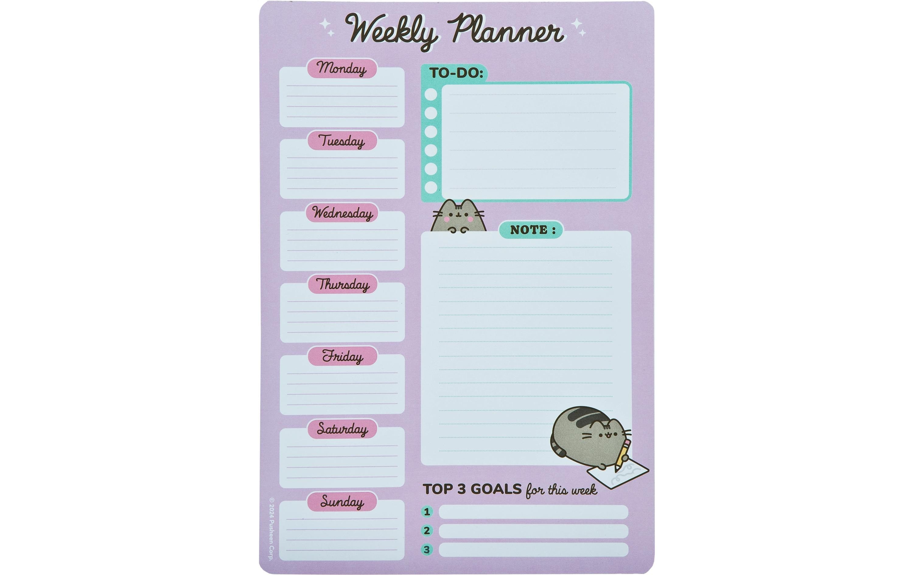 Undercover Wochen-Notizkalender Pusheen 52 Blatt, 19 x 28 cm
