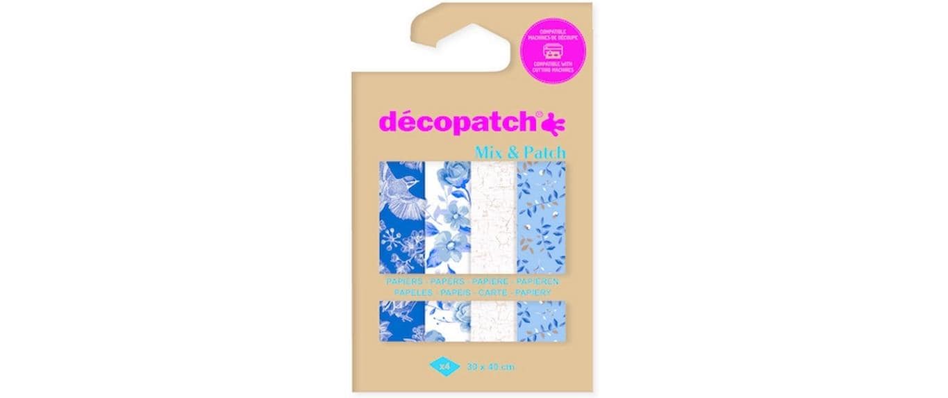 décopatch Bastelpapier DP031C 30 x 40 cm, 4 Blatt