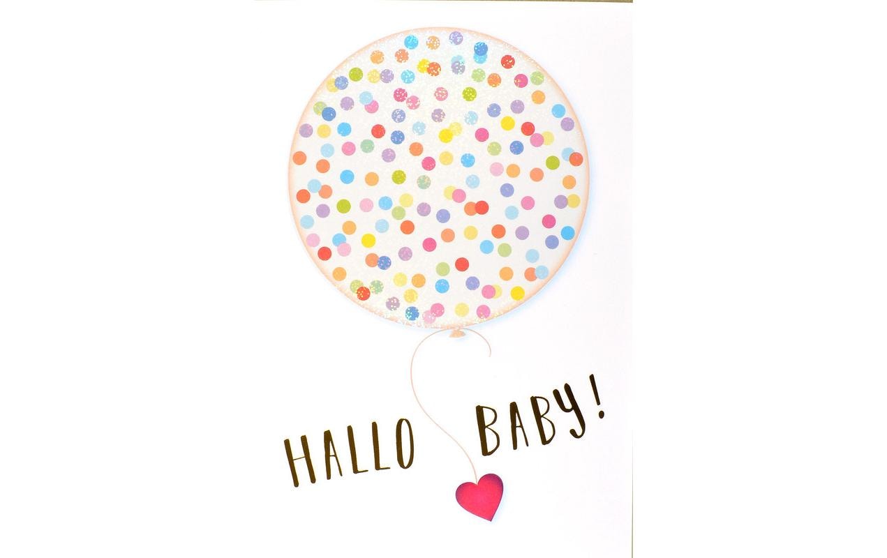 ABC Glückwunschkarte Hallo Baby B6