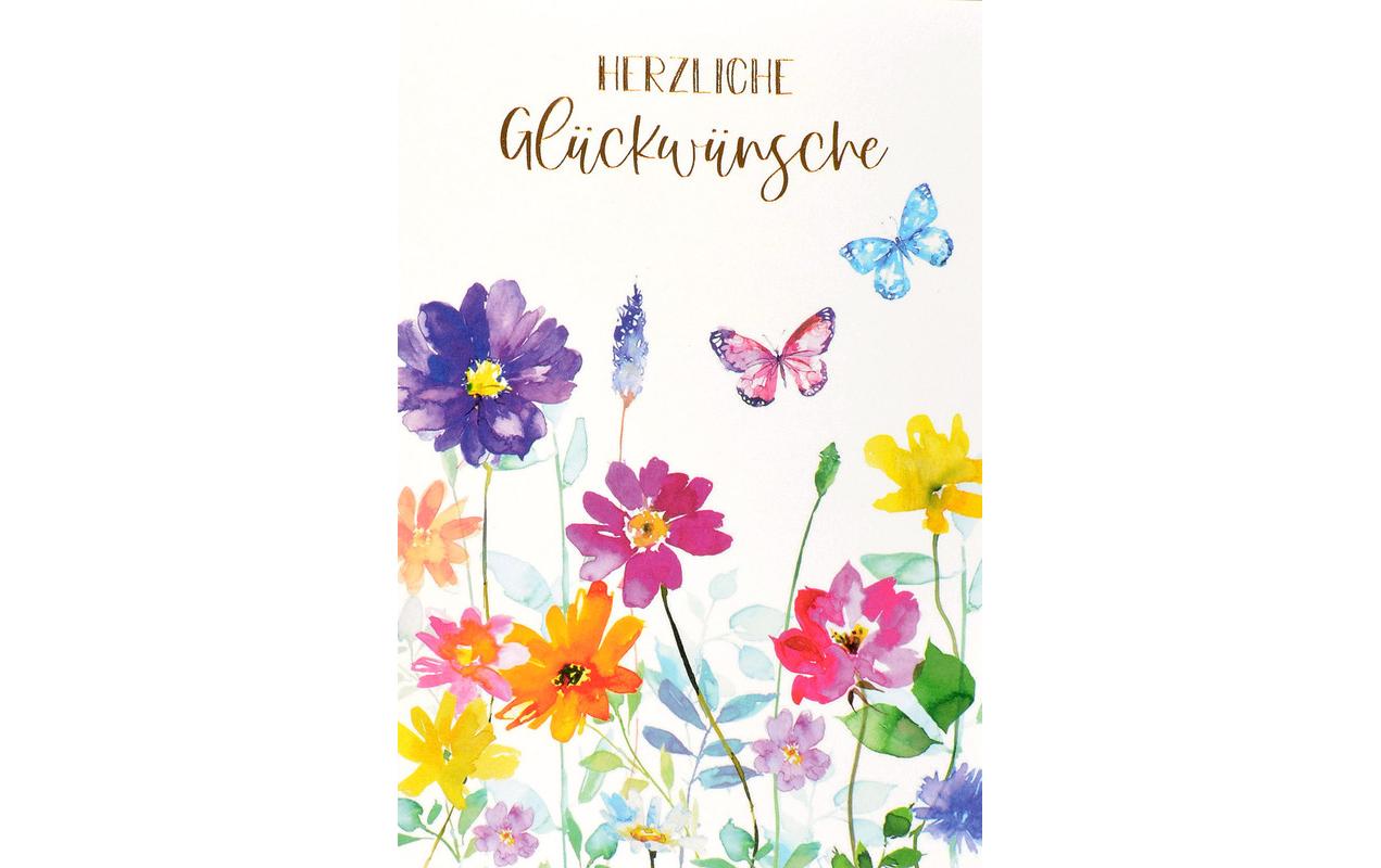 ABC Geburtstagskarte Schmetterling B6