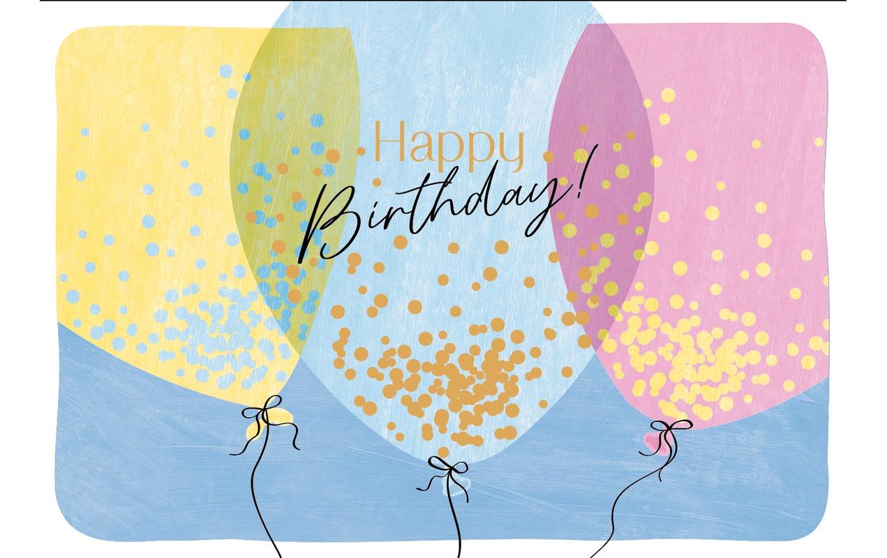 ABC Geburtstagskarte Happy Birthday B6