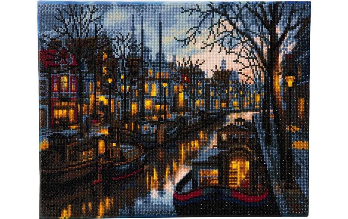 CRAFT Buddy Bastelset Crystal Art Kit Kanal Leben 40 x 50 cm