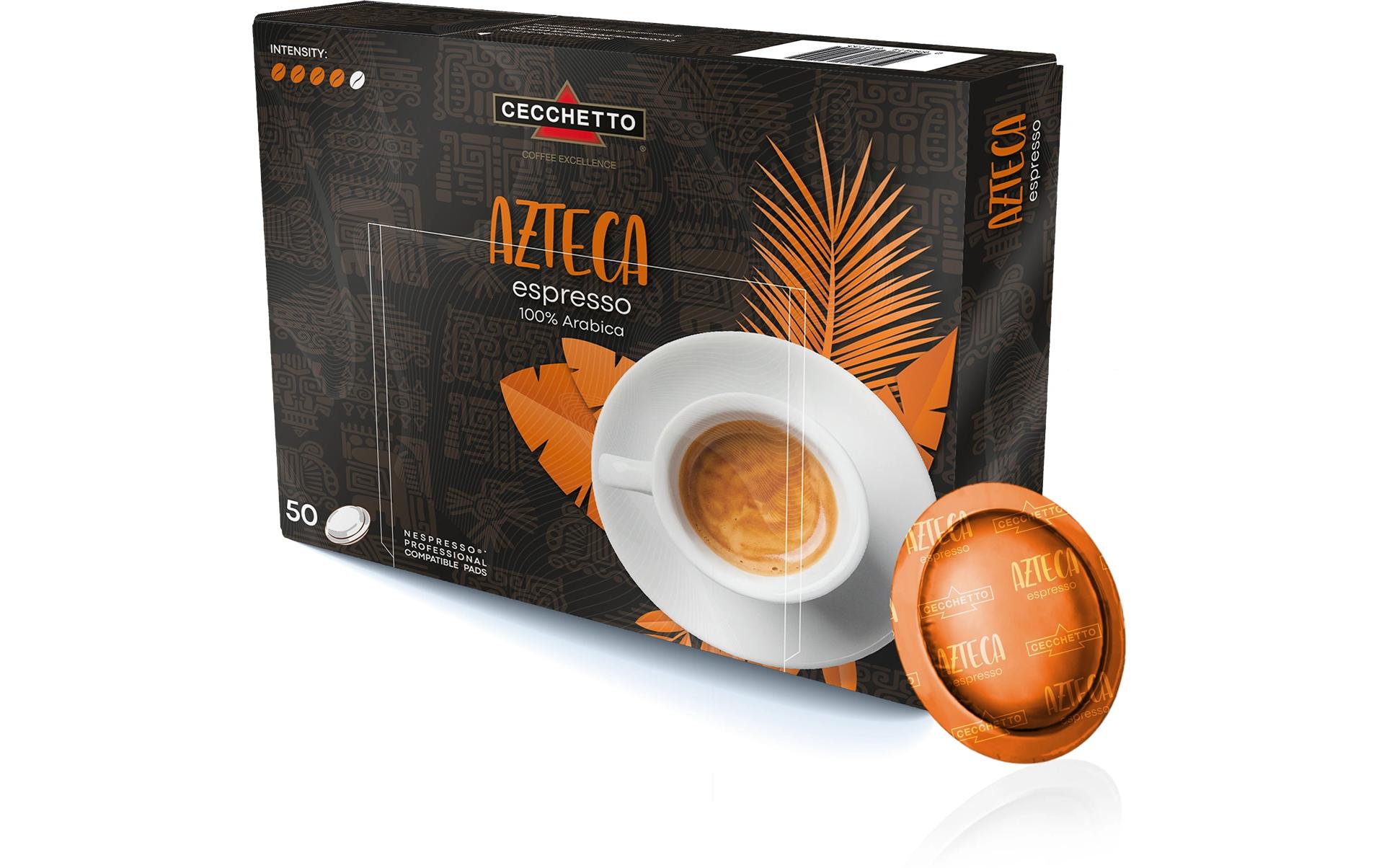 CECCHETTO Professional Pads Azteca Espresso 100% Arabica 50 Stück