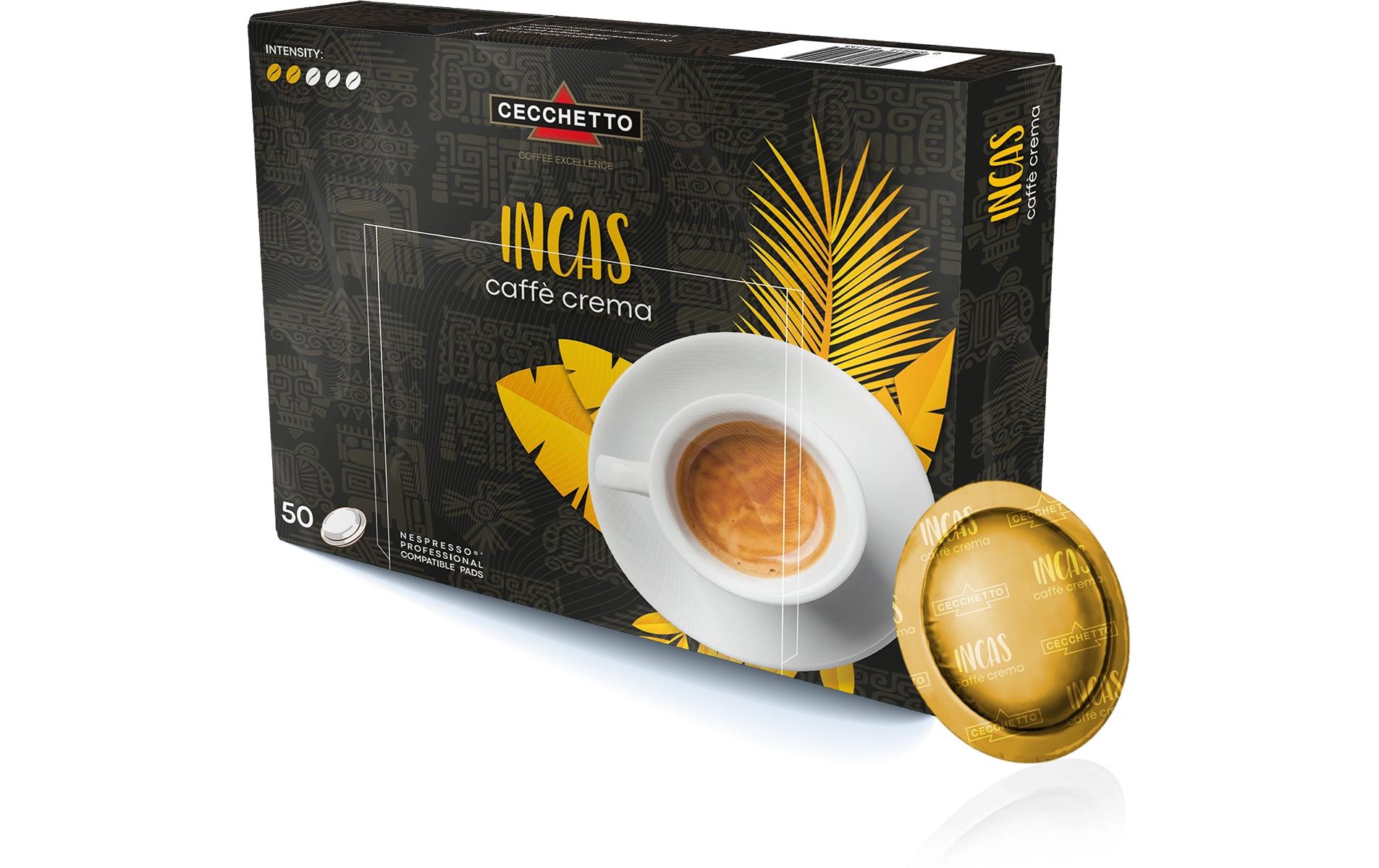 CECCHETTO Professional Pads Incas Caffè Crema 50 Stück
