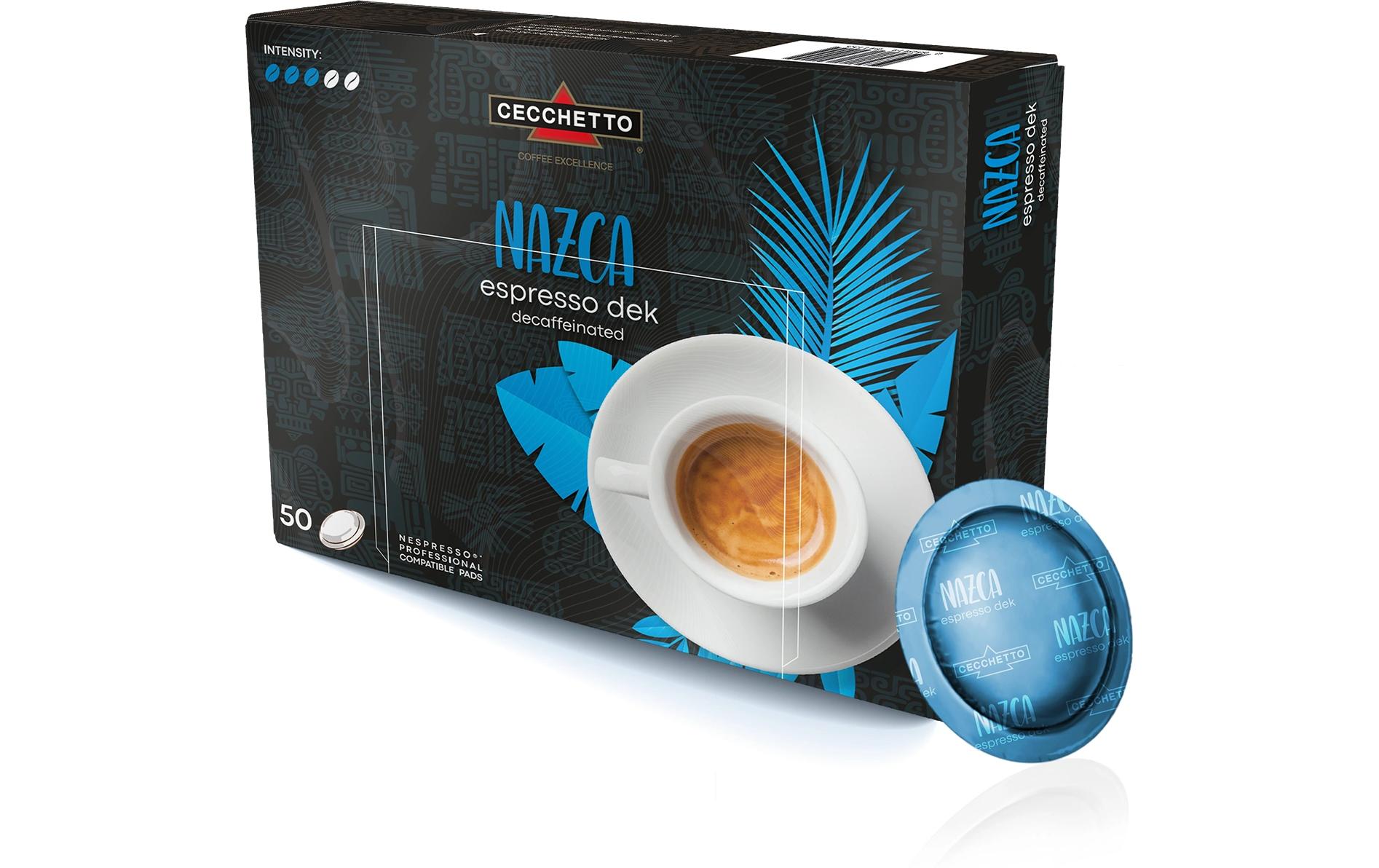 CECCHETTO Professional Pads Nazca Espresso DEK 50 Stück