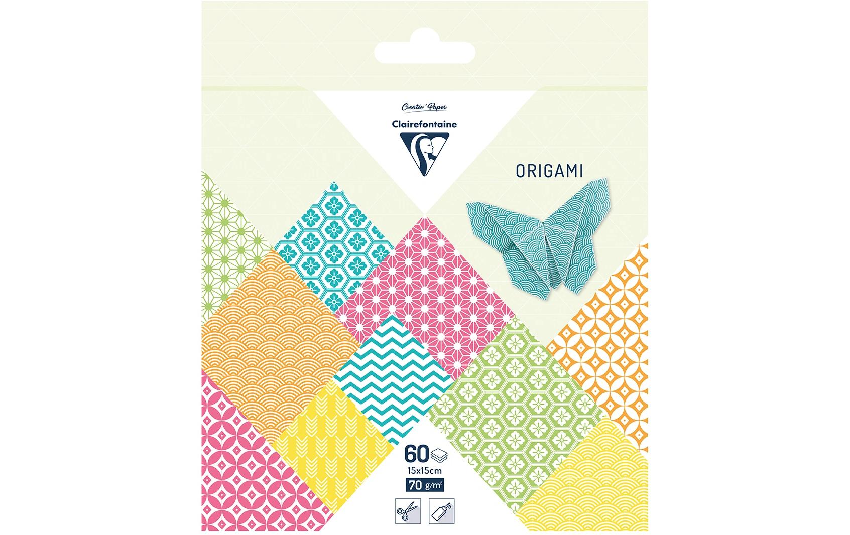 Clairefontaine Bastelpapier Origami Papier Sommer, 60 Blatt