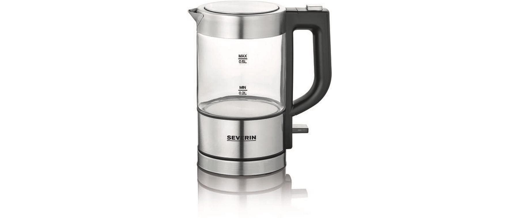Severin Wasserkocher WK 3472 0.5 l, Grau/Silber