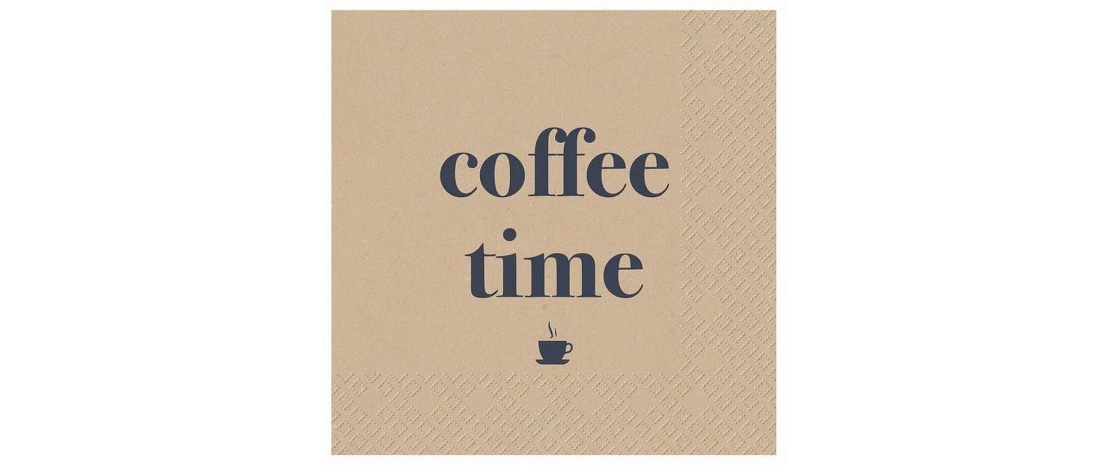Stewo Papierservietten Coffee time 33 x 33 cm, Braun