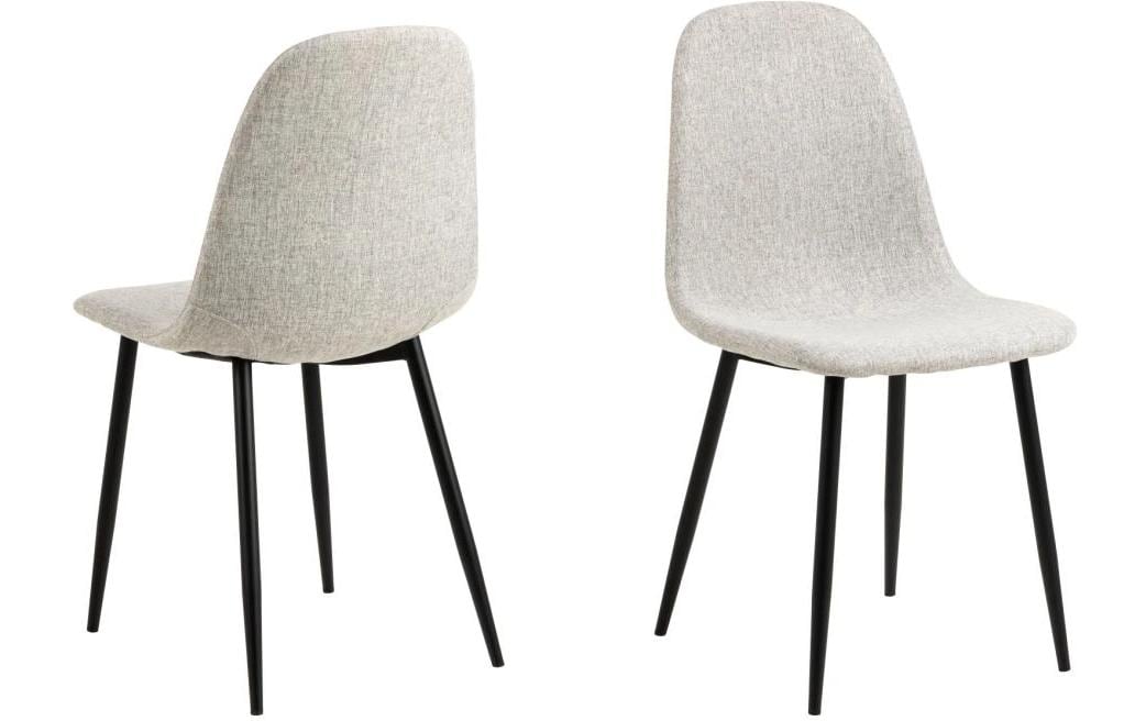 AC Design Stuhl Celia 4 Stück, Hellgrau