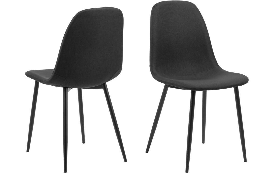 AC Design Stuhl Celia 4 Stück, Schwarz