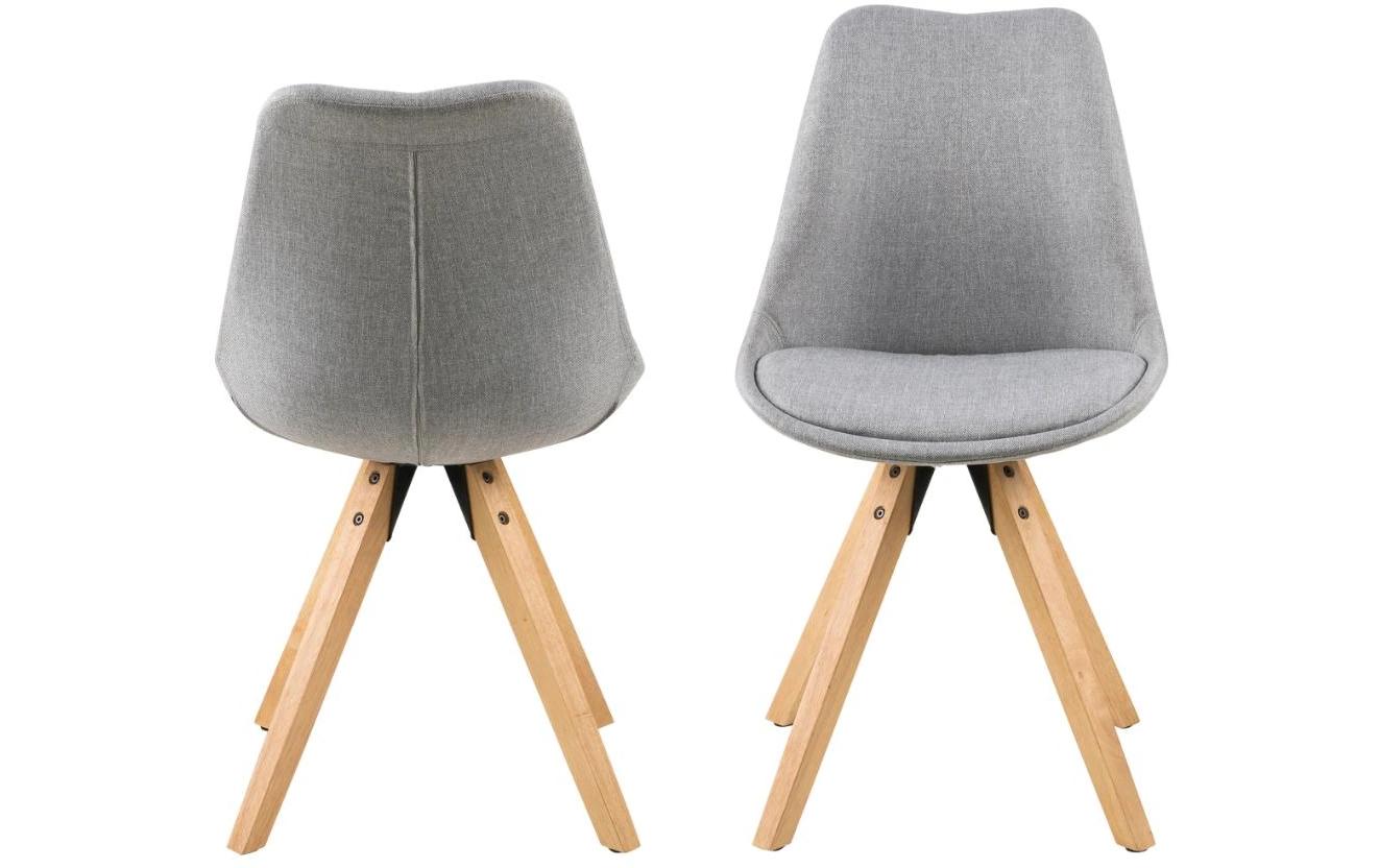 AC Design Stuhl Dima 2 Stück, Hellgrau
