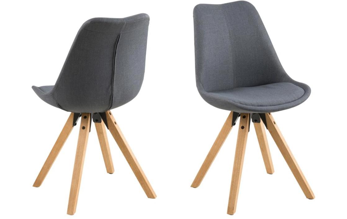 AC Design Stuhl Dima 2 Stück, Dunkelgrau