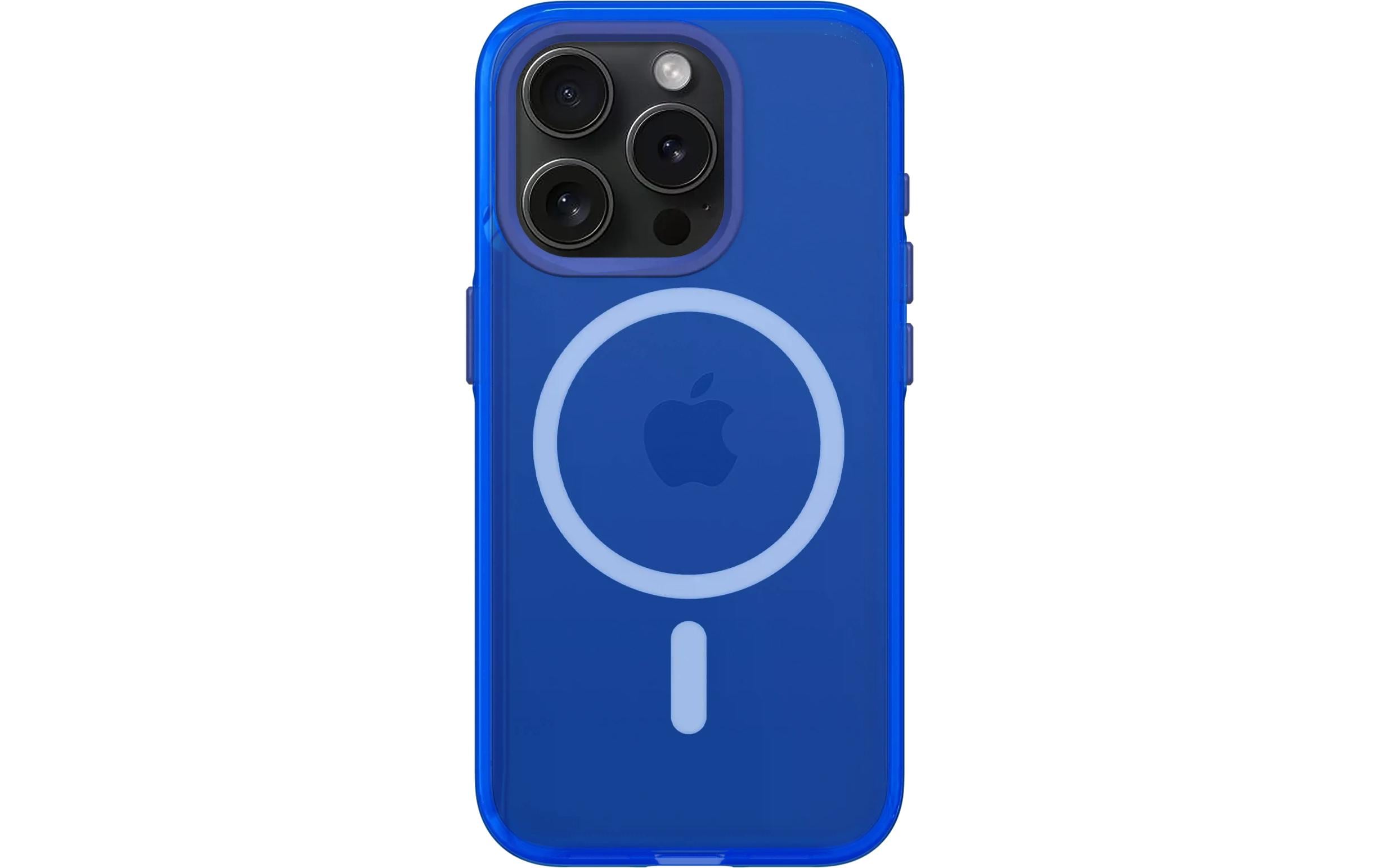 Rhinoshield Back Cover JellyTint MagSafe iPhone 15 Pro Cyber Blue