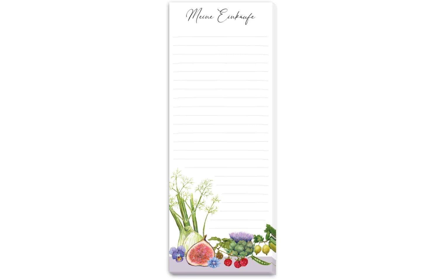 Grätz Notizheft Einkaufsliste 8 x 21 cm