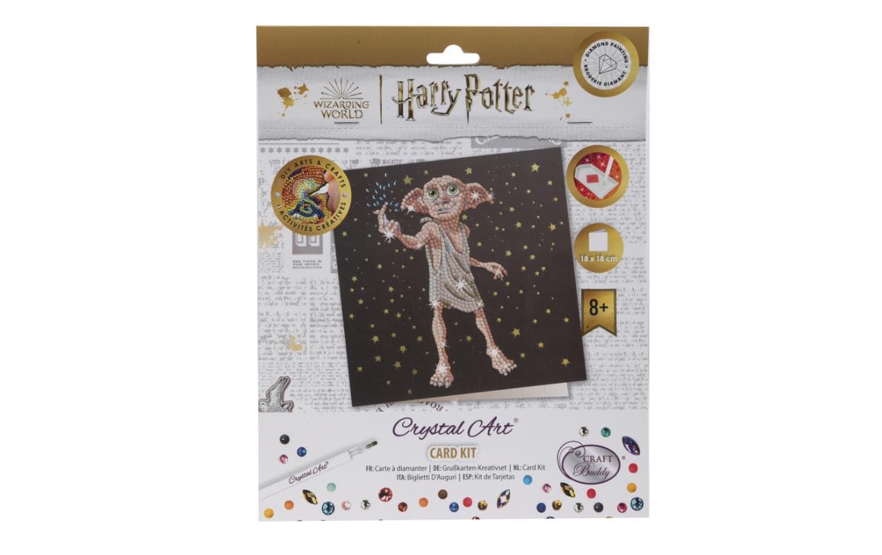CRAFT Buddy Bastelset Crystal Art Card Dobby der Hauself