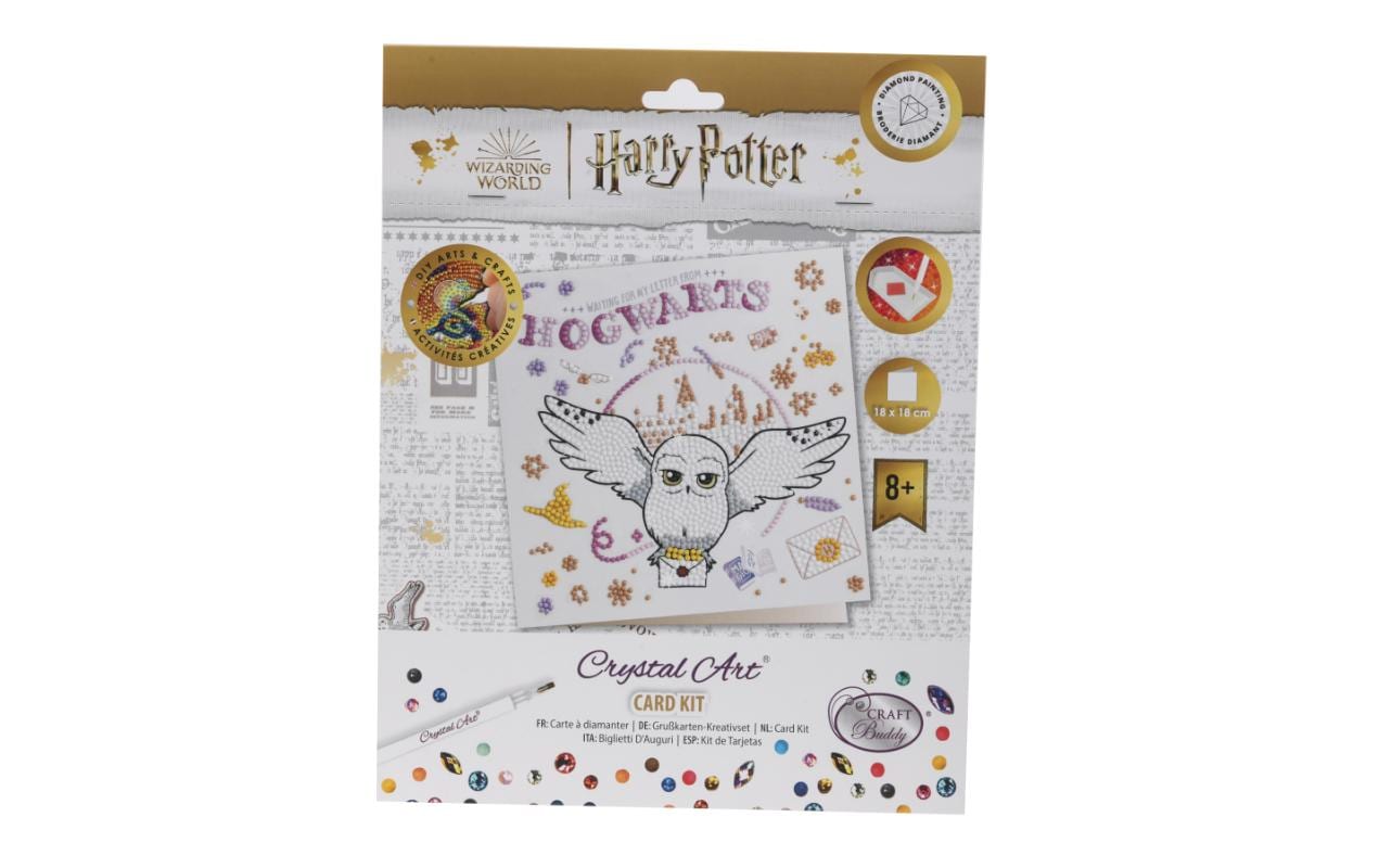 CRAFT Buddy Bastelset Crystal Art Card Hogwarts & Hedwig