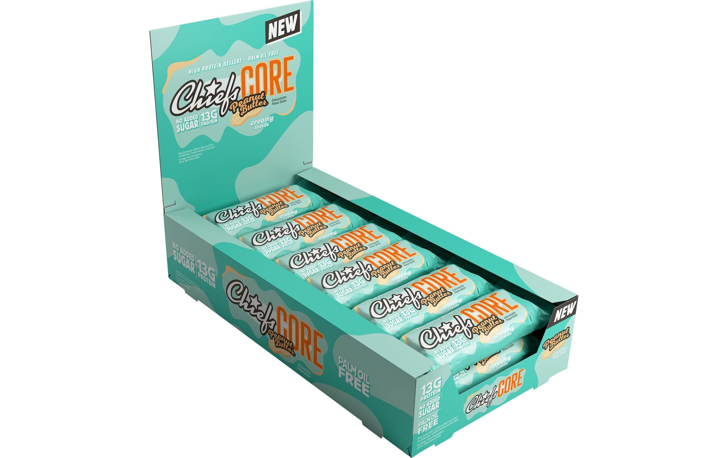 Chiefs Riegel Core Erdnussbutter 12 x 40 g