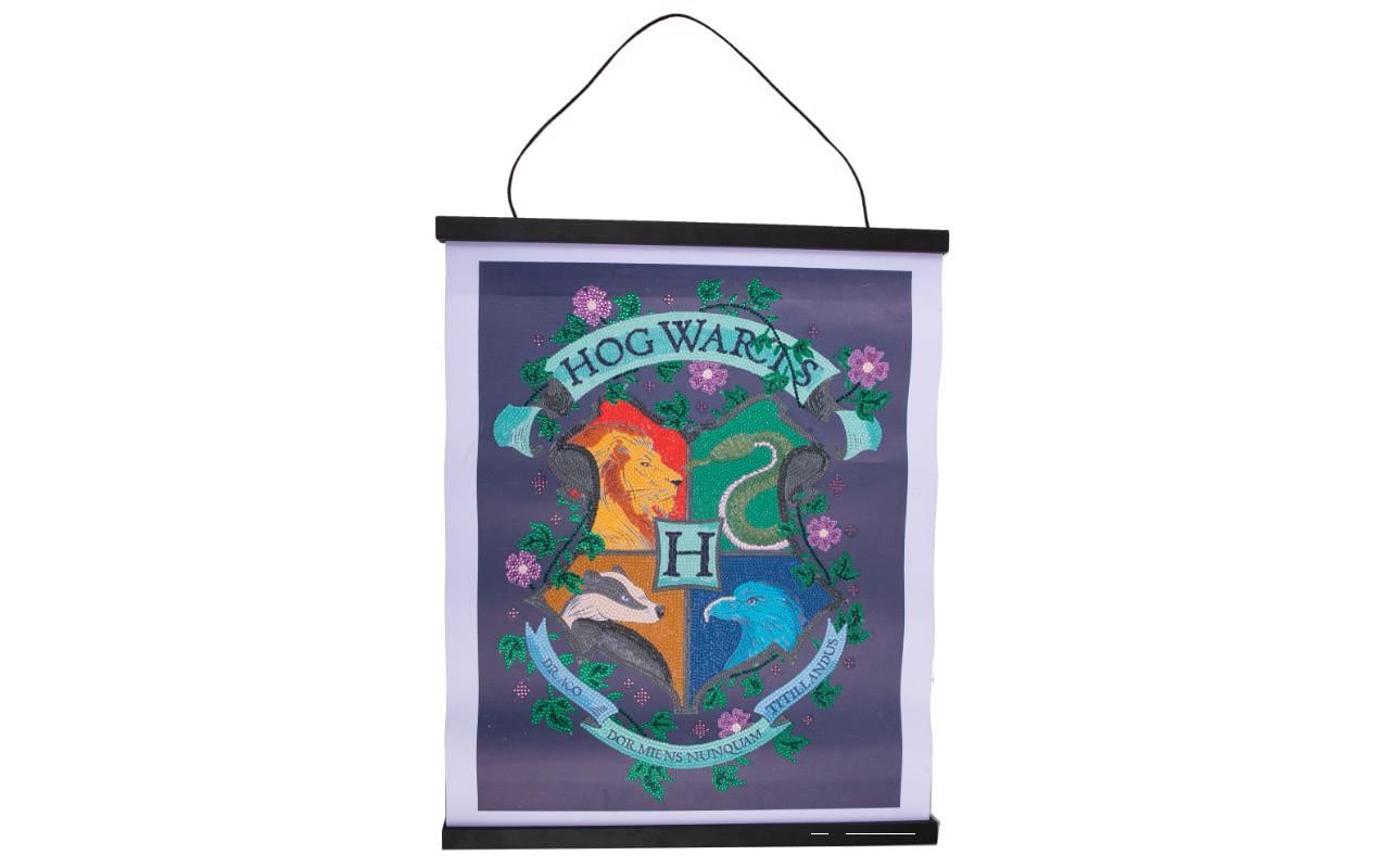 CRAFT Buddy Bastelset Crystal Art Scroll Hogwarts Wappen