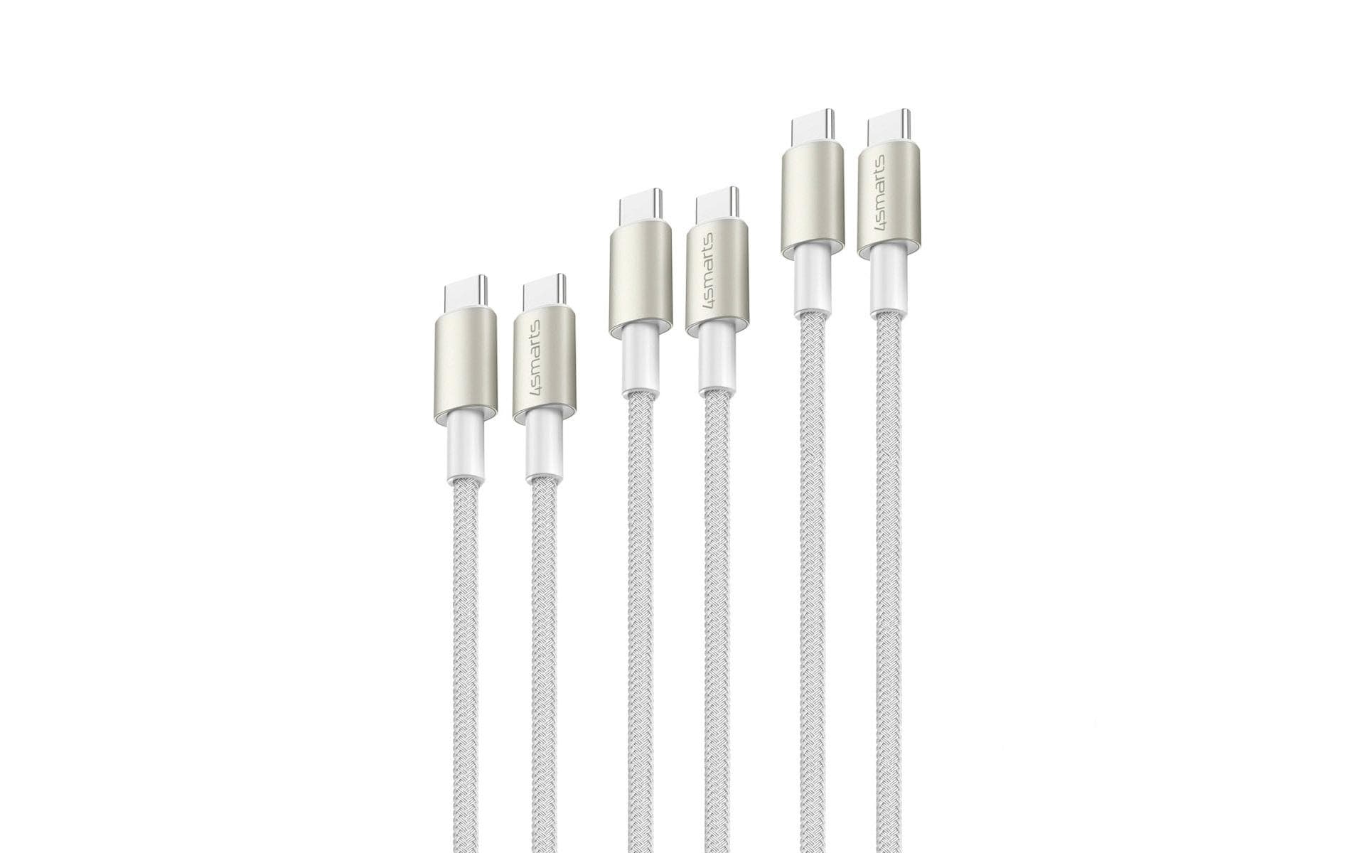 4smarts USB-Kabel 3er Set 0.5m+1.5m+3m USB C - USB C