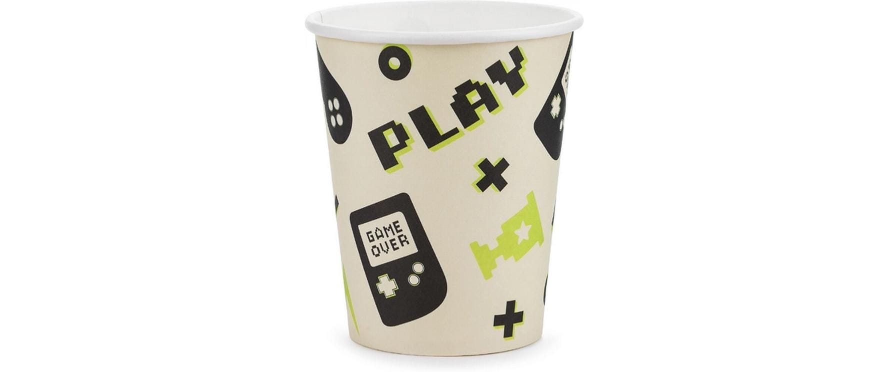 Partydeco Einwegbecher Game 220 ml, 6 Stück