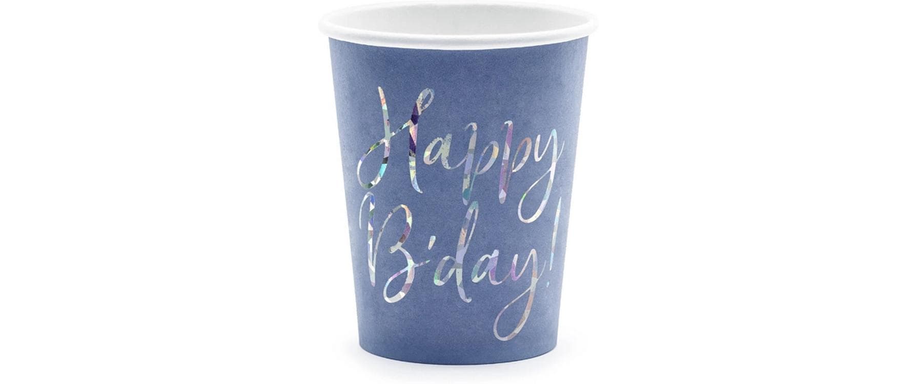 Partydeco Einwegbecher Happy Birthday 220 ml, 6 Stück