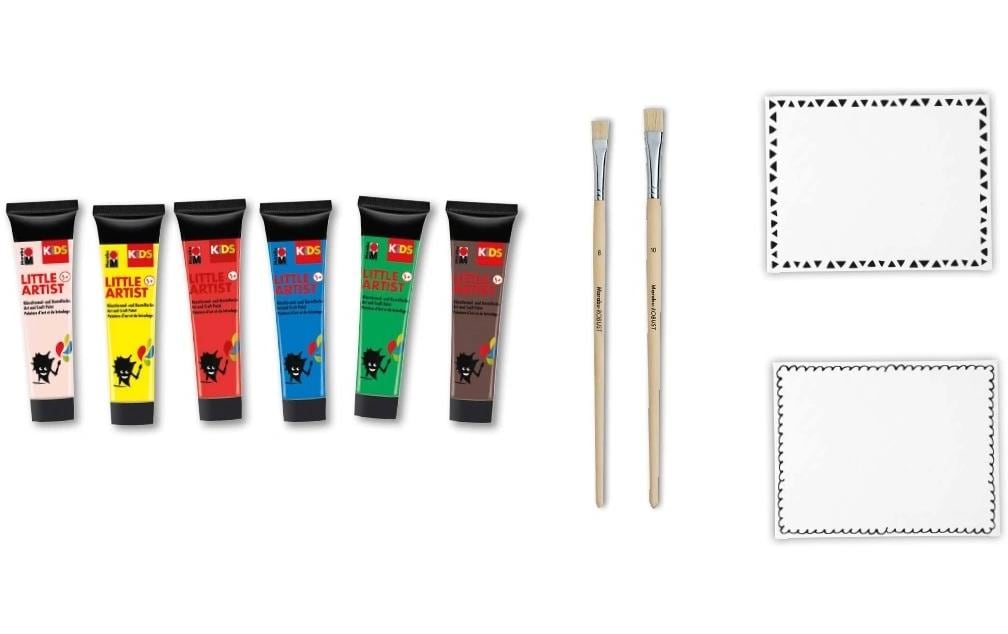 Marabu Bastelfarbe Kids Little Artist Art Box 6 x 36 ml, 10-teilig