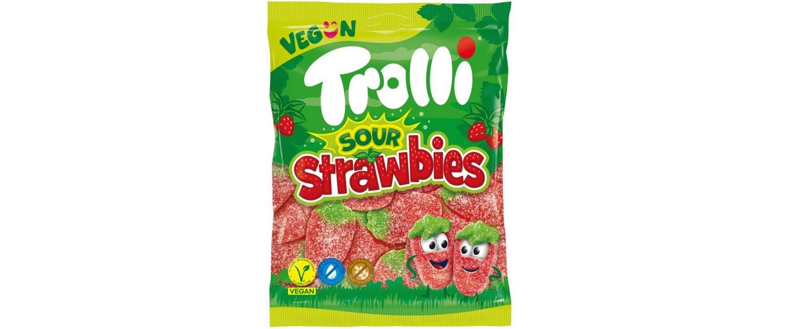 Trolli Kaubonbon Sour Strawbies 175 g