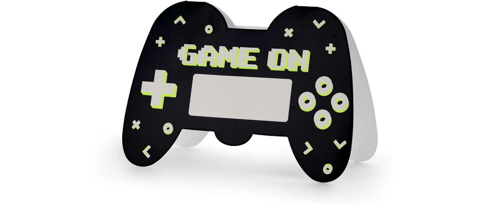 Partydeco Einladungskarte Game Controller mix, 6 Stück