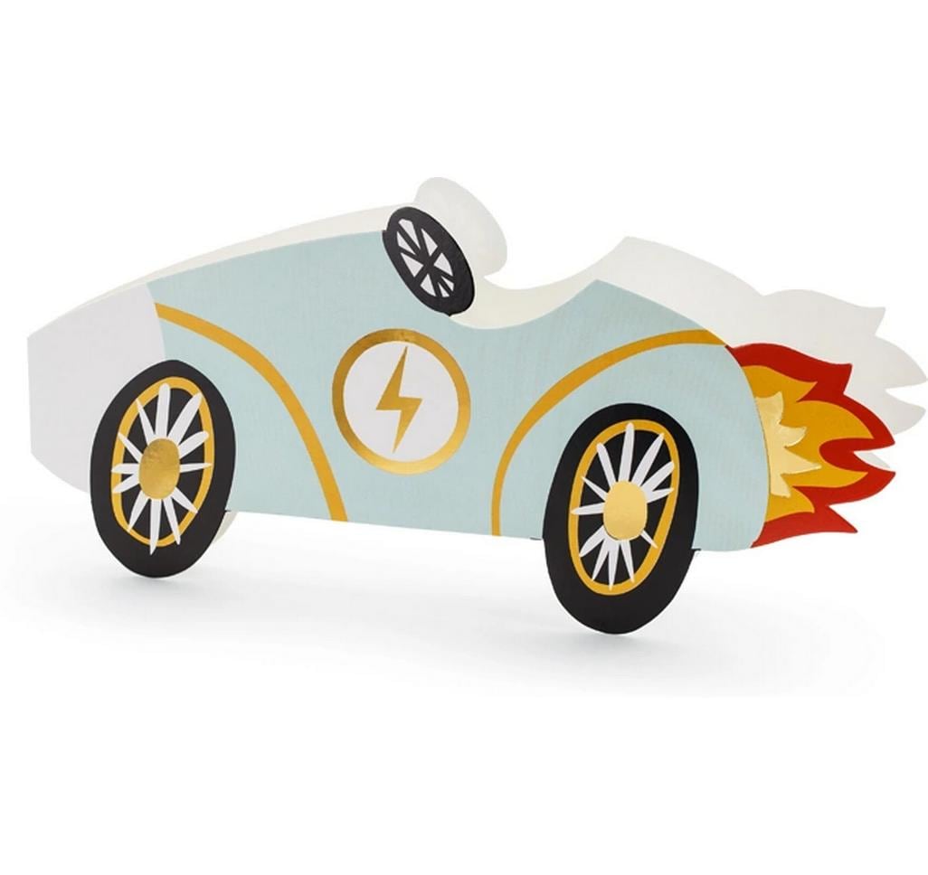 Partydeco Einladungskarte Auto mix, 6 Stück
