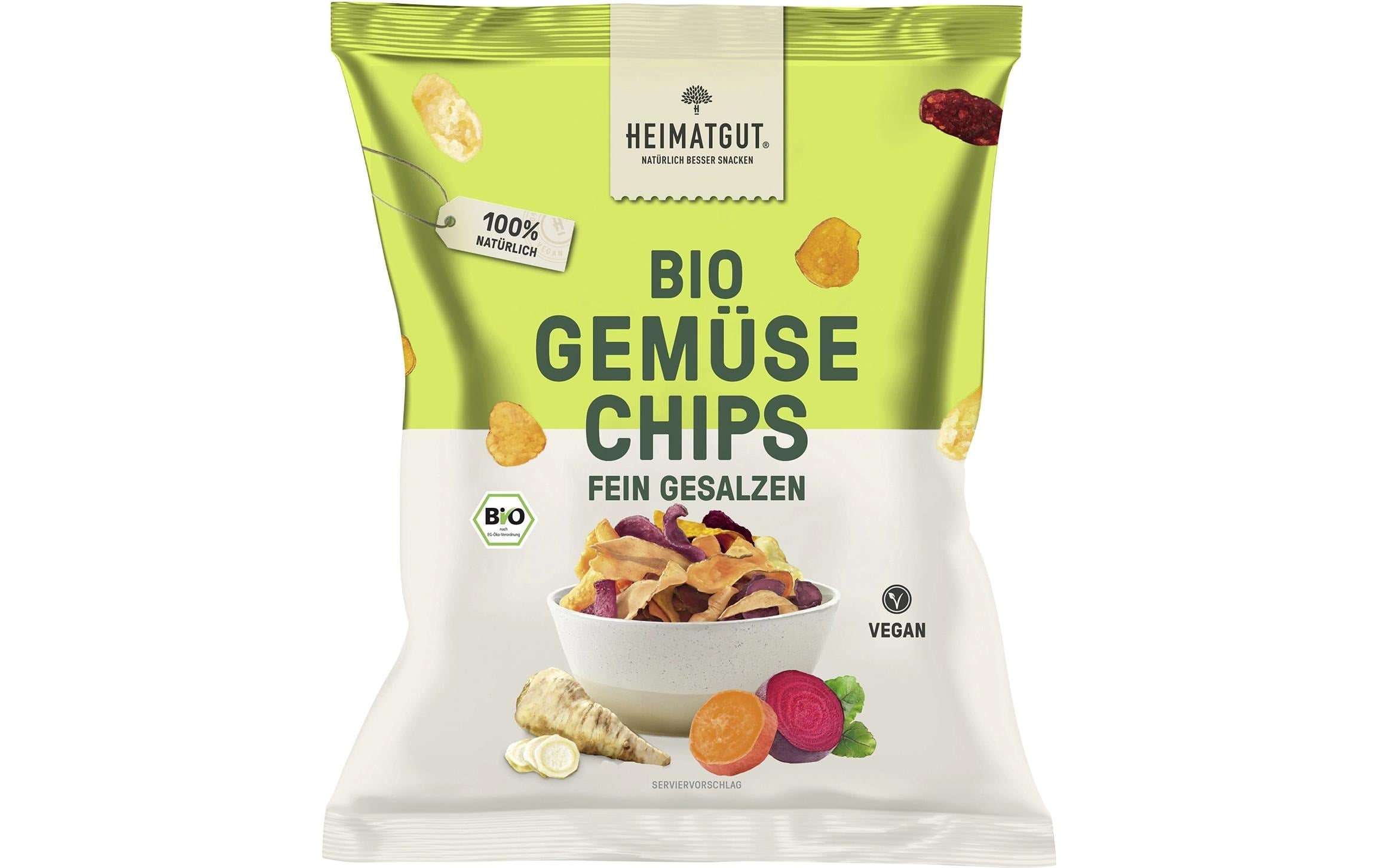 Heimatgut Bio Gemüse Chips fein gesalzen 100 g