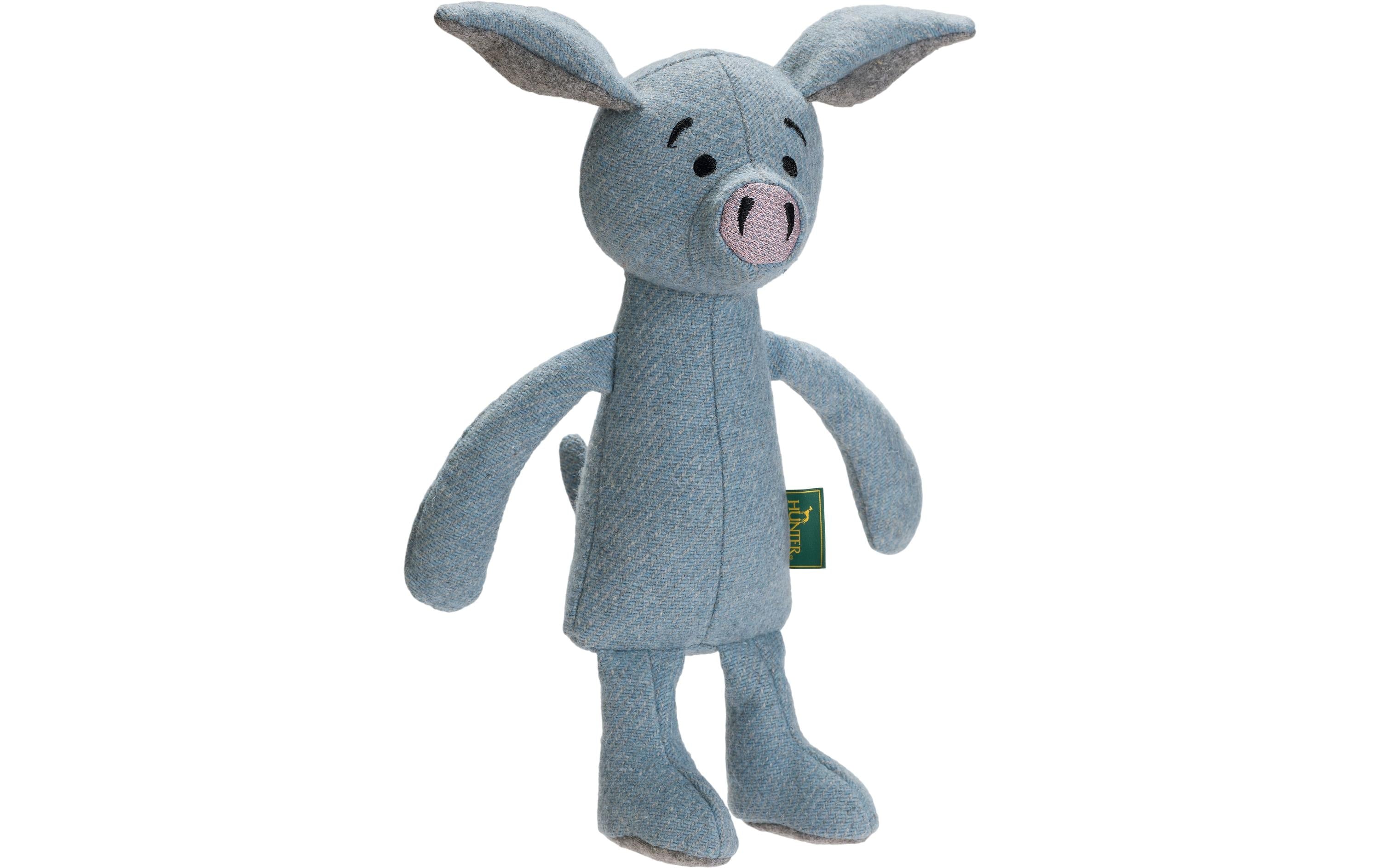 Hunter Hunde-Spielzeug Marle Schwein, 35 cm, Blau