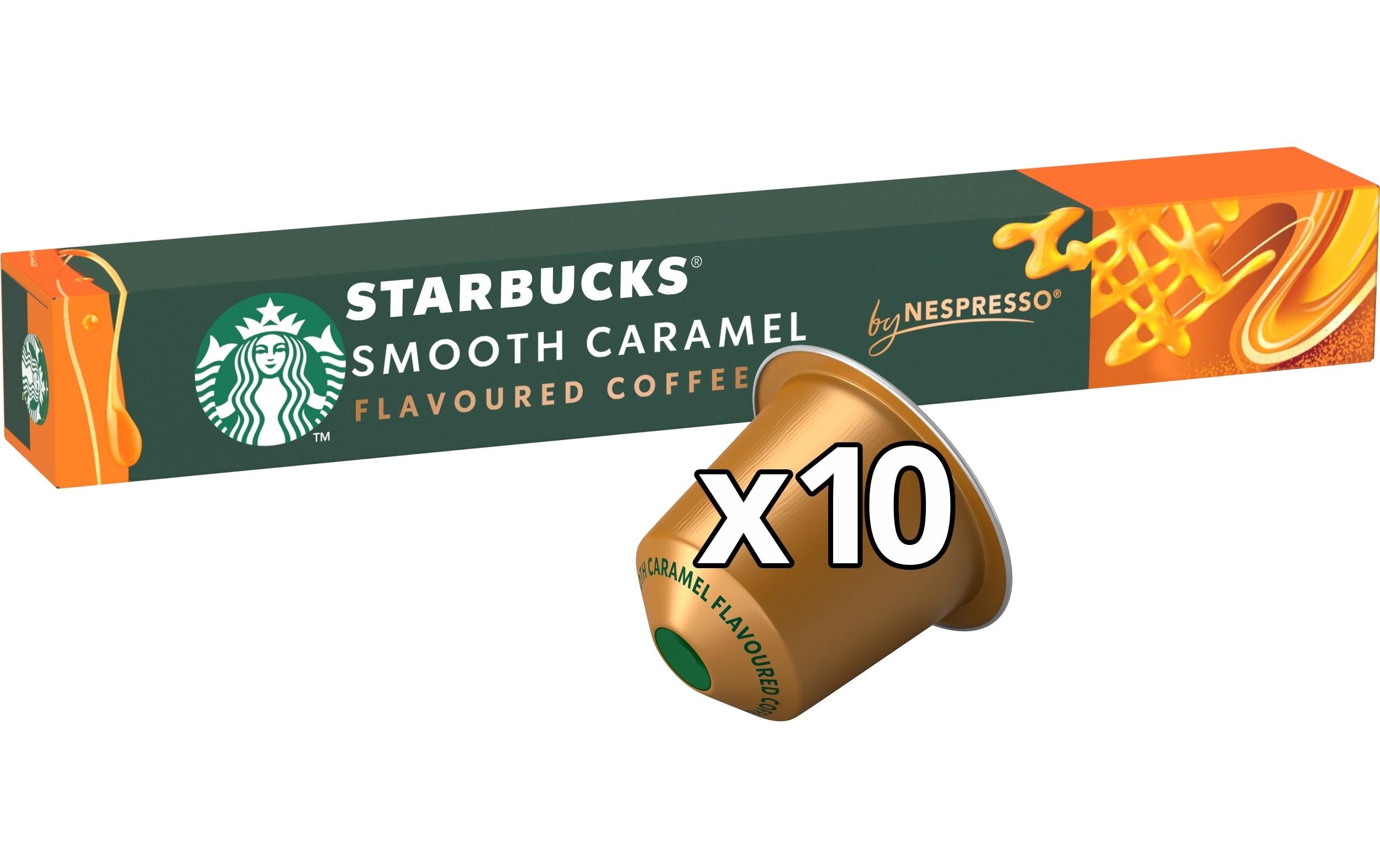 Starbucks Kaffeekapseln Smooth Caramel by Nespresso Flavoured 10 Stück