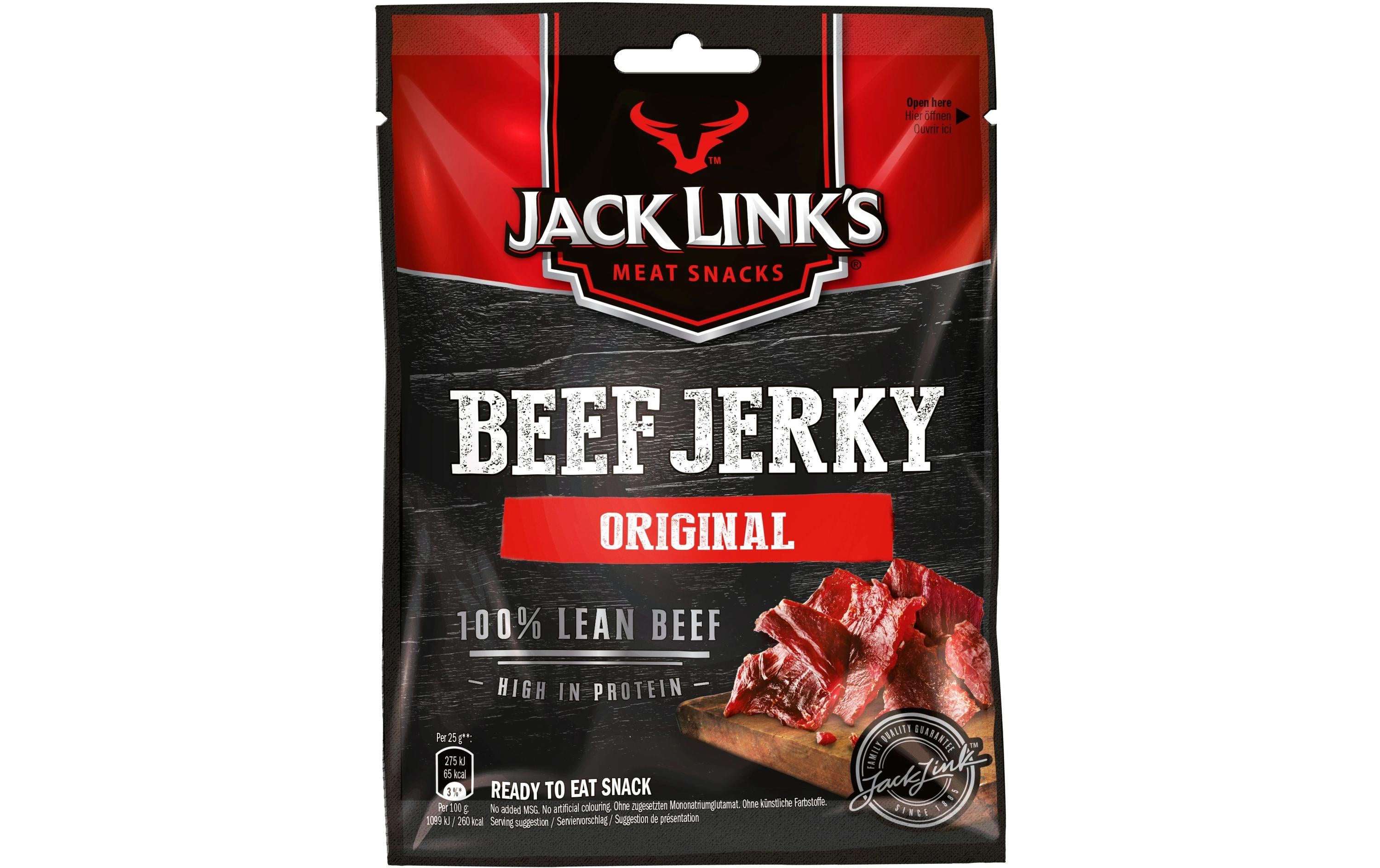 Jack Link's Fleischsnack Beef Jerky Original 25 g