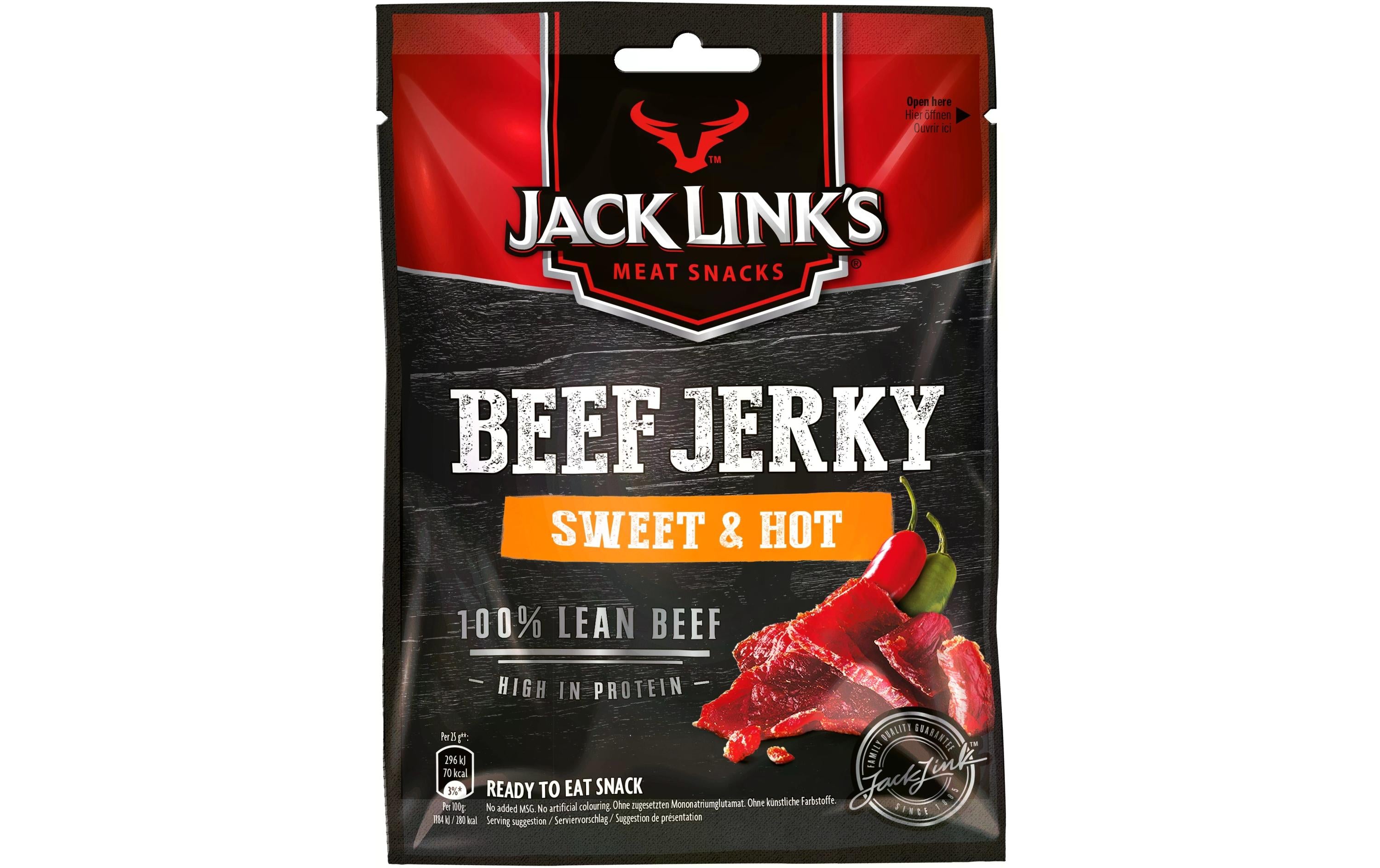 Jack Link's Fleischsnack Beef Jerky Sweet & Hot 25 g