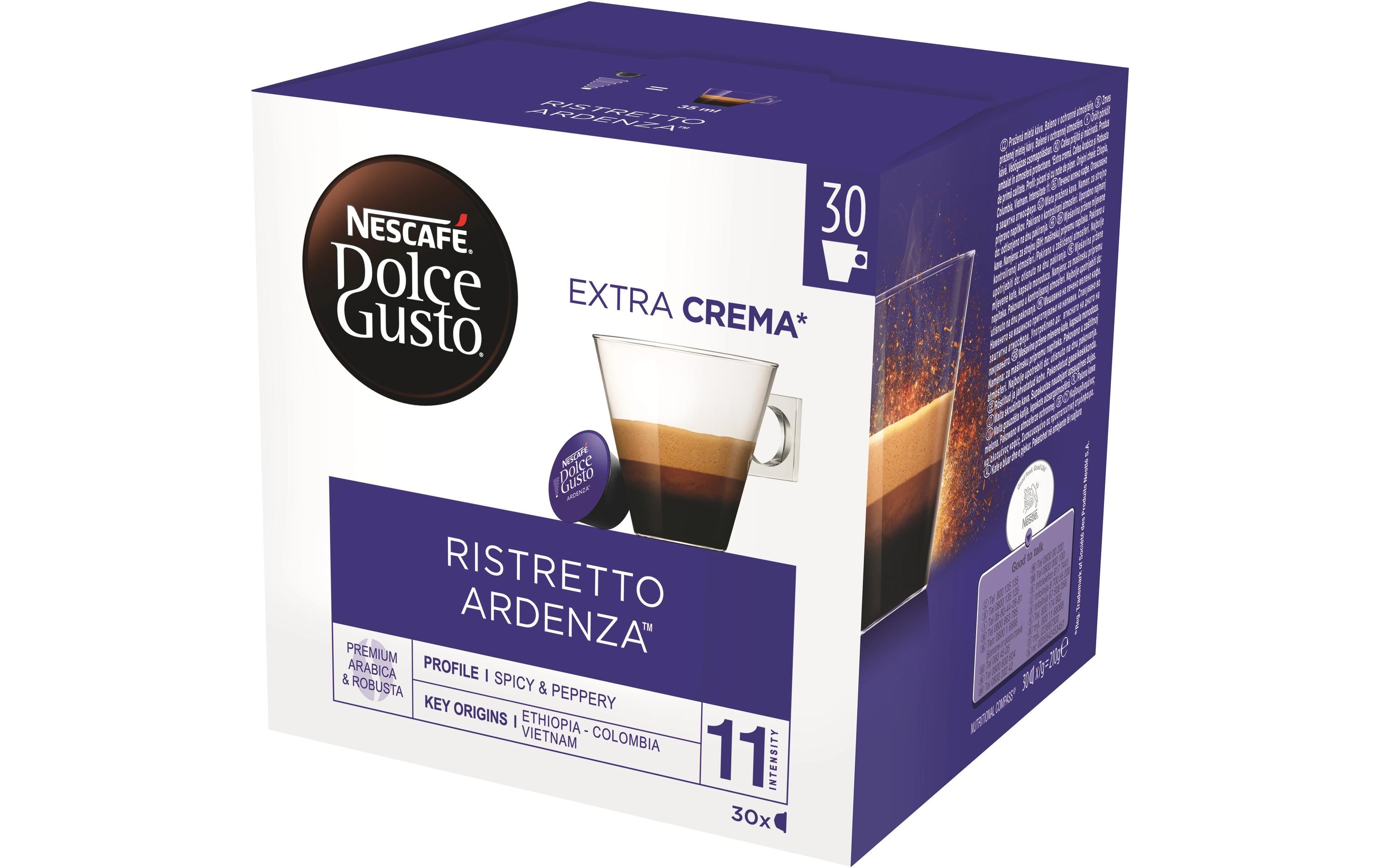 Nescafé Kaffeekapseln Dolce Gusto Ristretto Ardenza 30 Stück