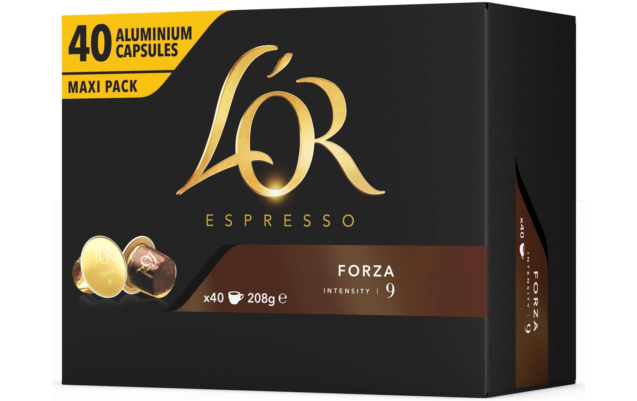L'Or Kaffeekapseln Espresso Forza 40 Stück