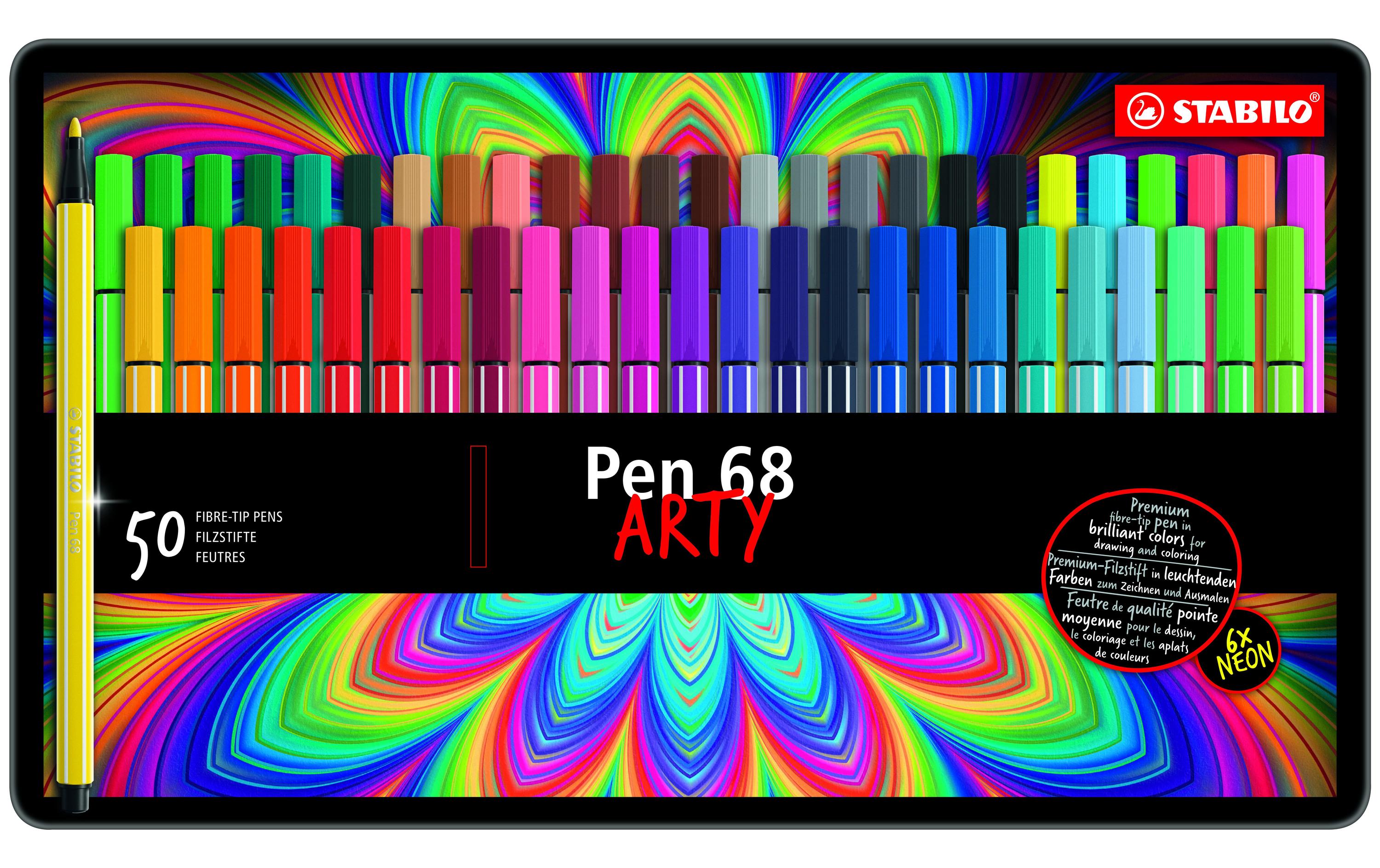 STABILO Fasermaler Pen 68 50 Stück