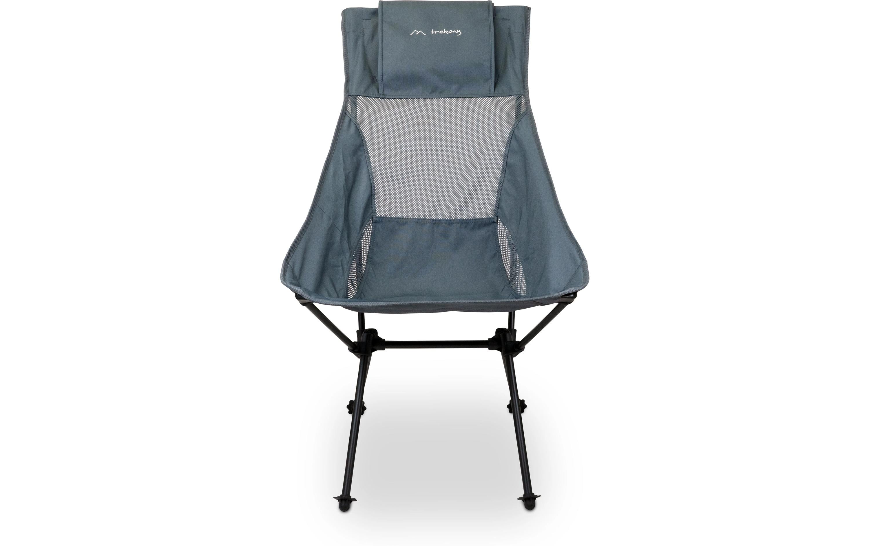 Trekony Campingstuhl Hoch Anthrazit